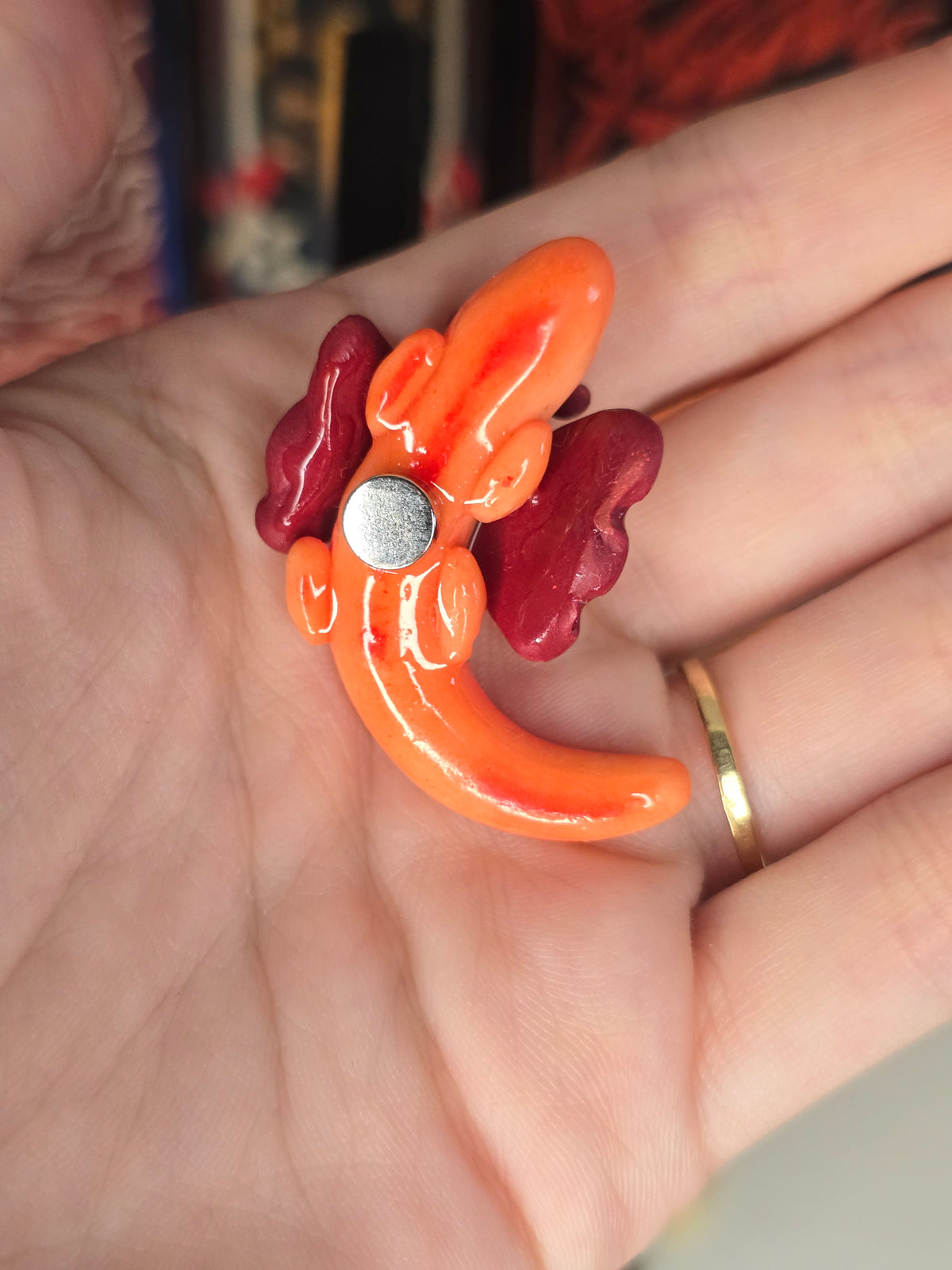 Daphne The Dragon Clay Magnet