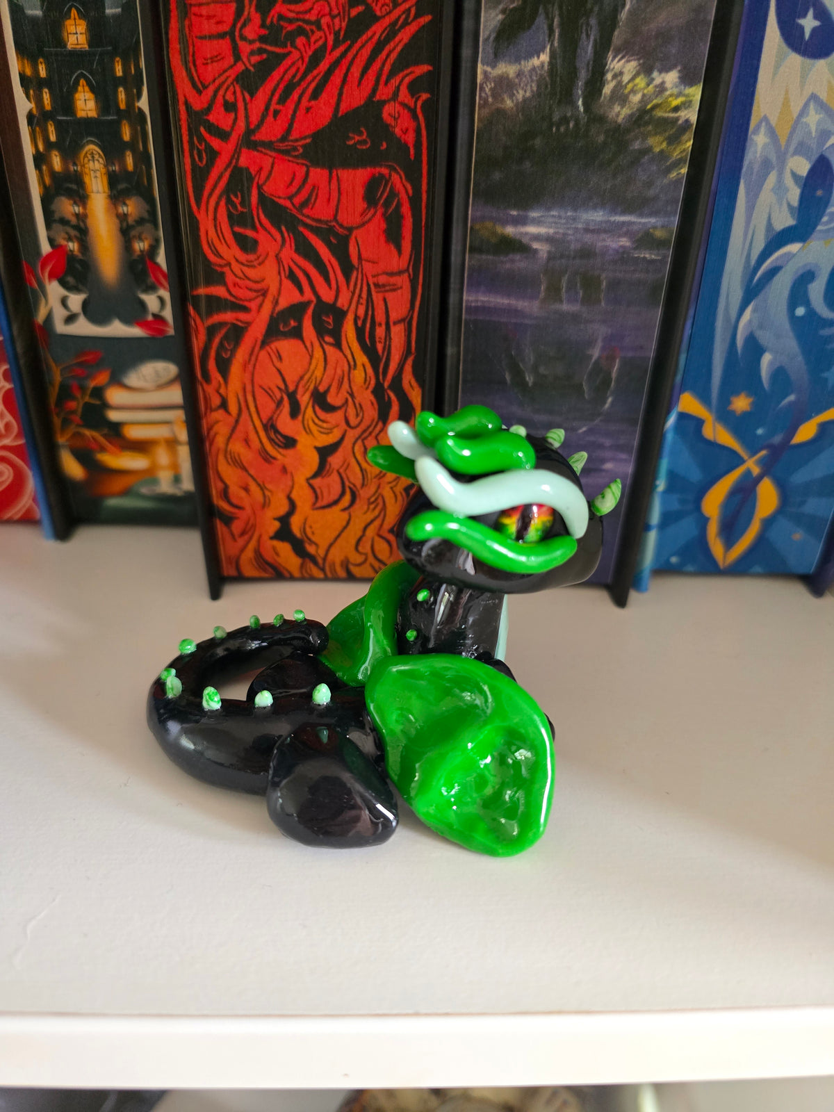 Green Lantern Dragon Polymer Clay