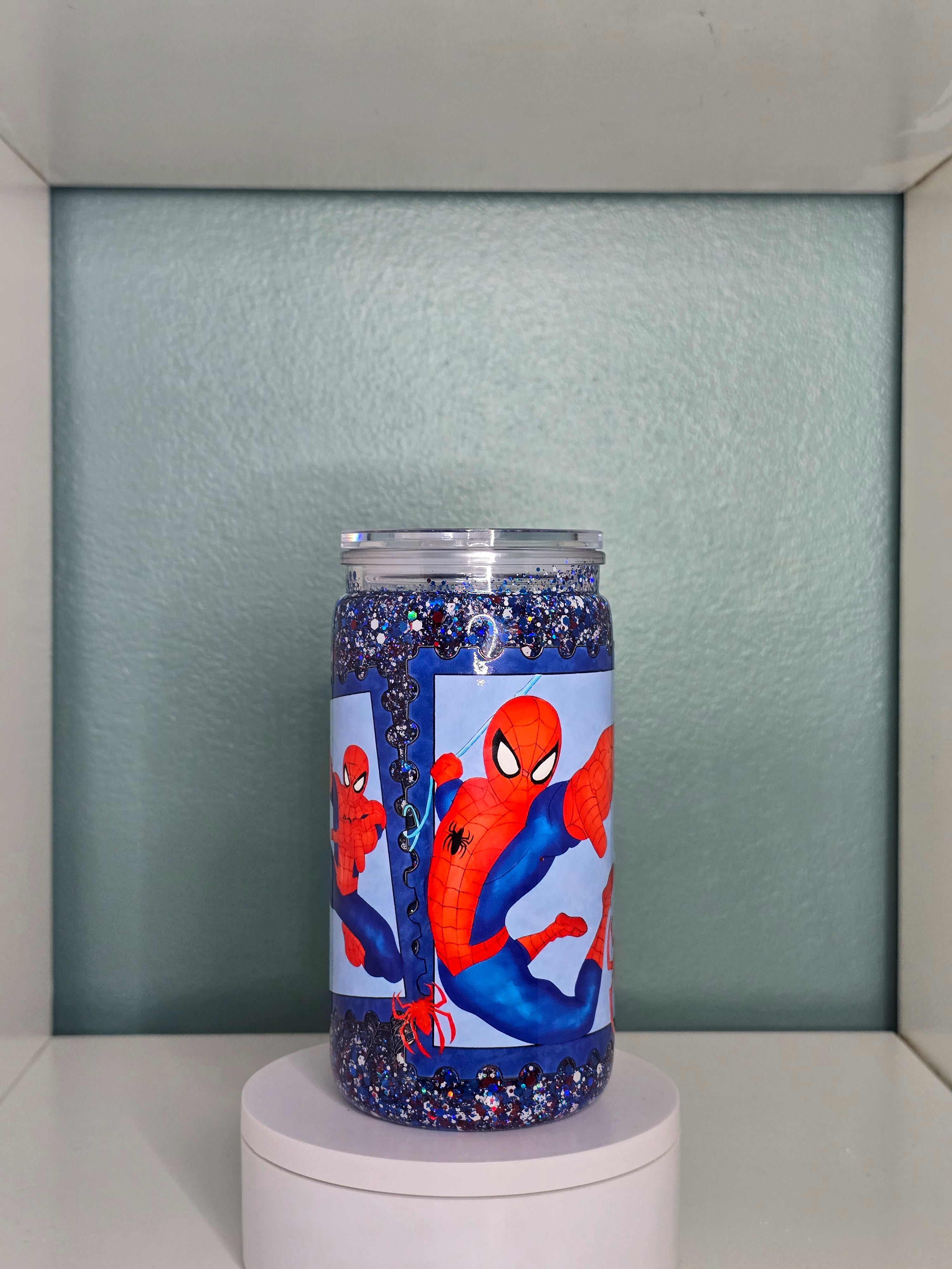 Spider 16oz Acrylic snowglobe tumbler