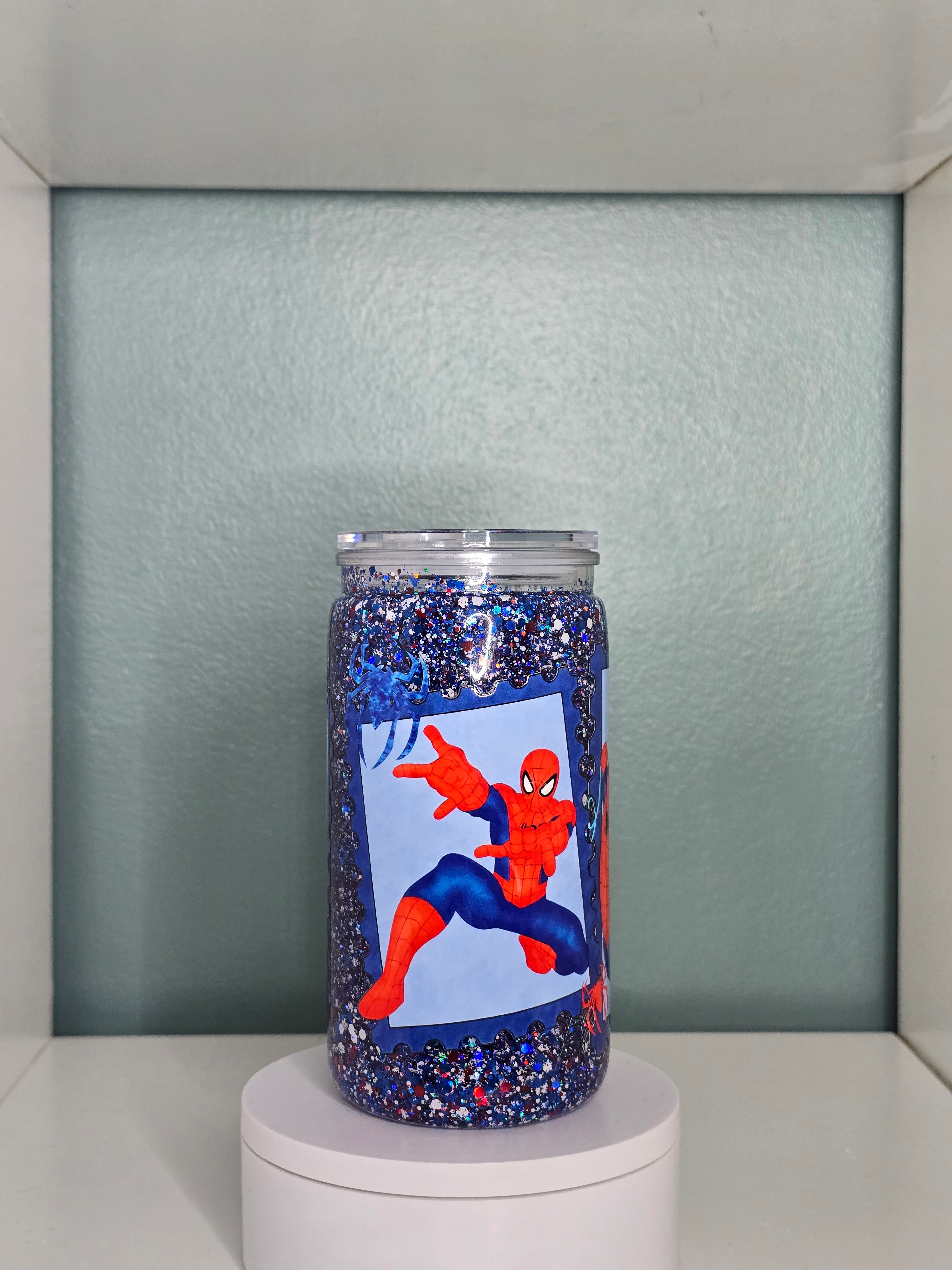 Spider 16oz Acrylic snowglobe tumbler