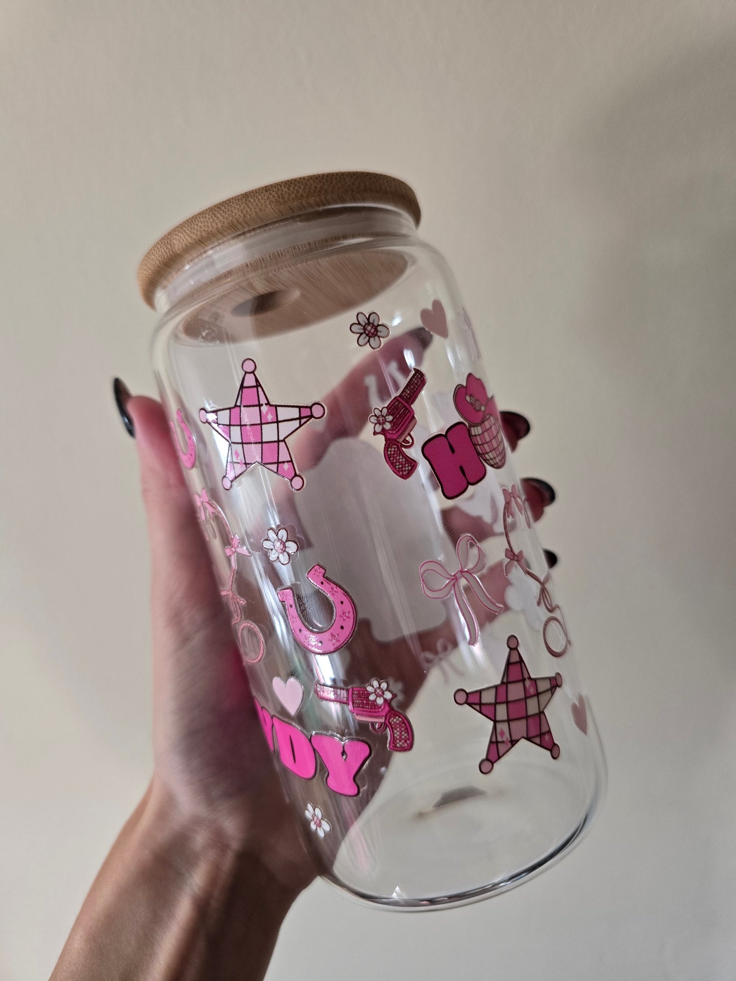 Howdy 16oz Glass Tumbler