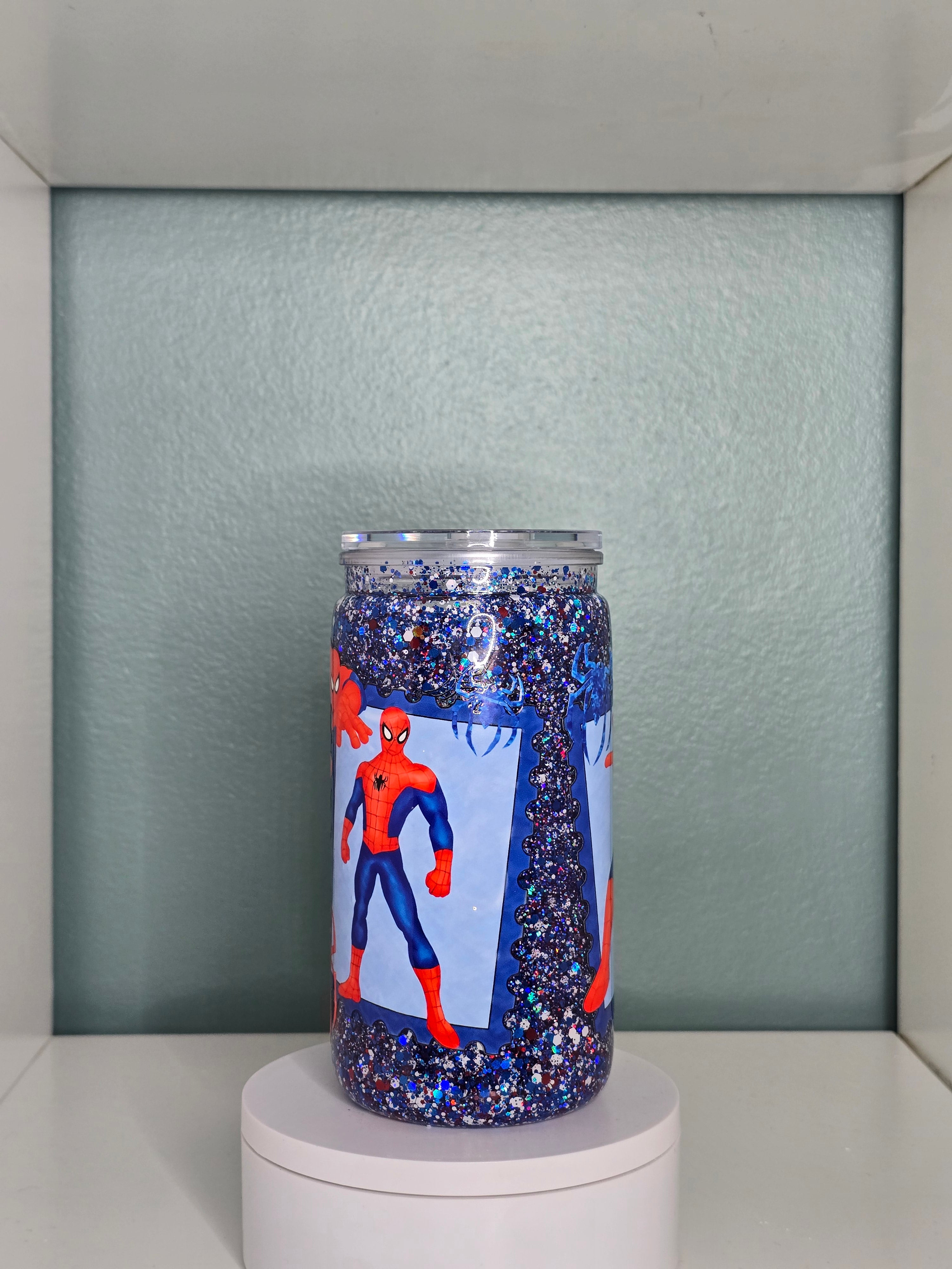 Spider 16oz Acrylic snowglobe tumbler
