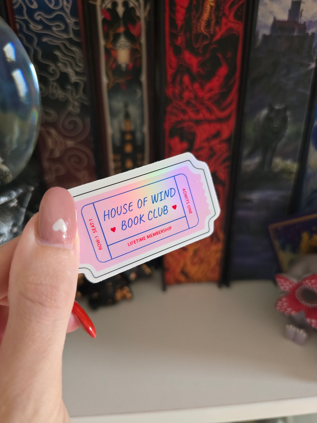 House Of Wind Clear holographic Vinyl Sticker