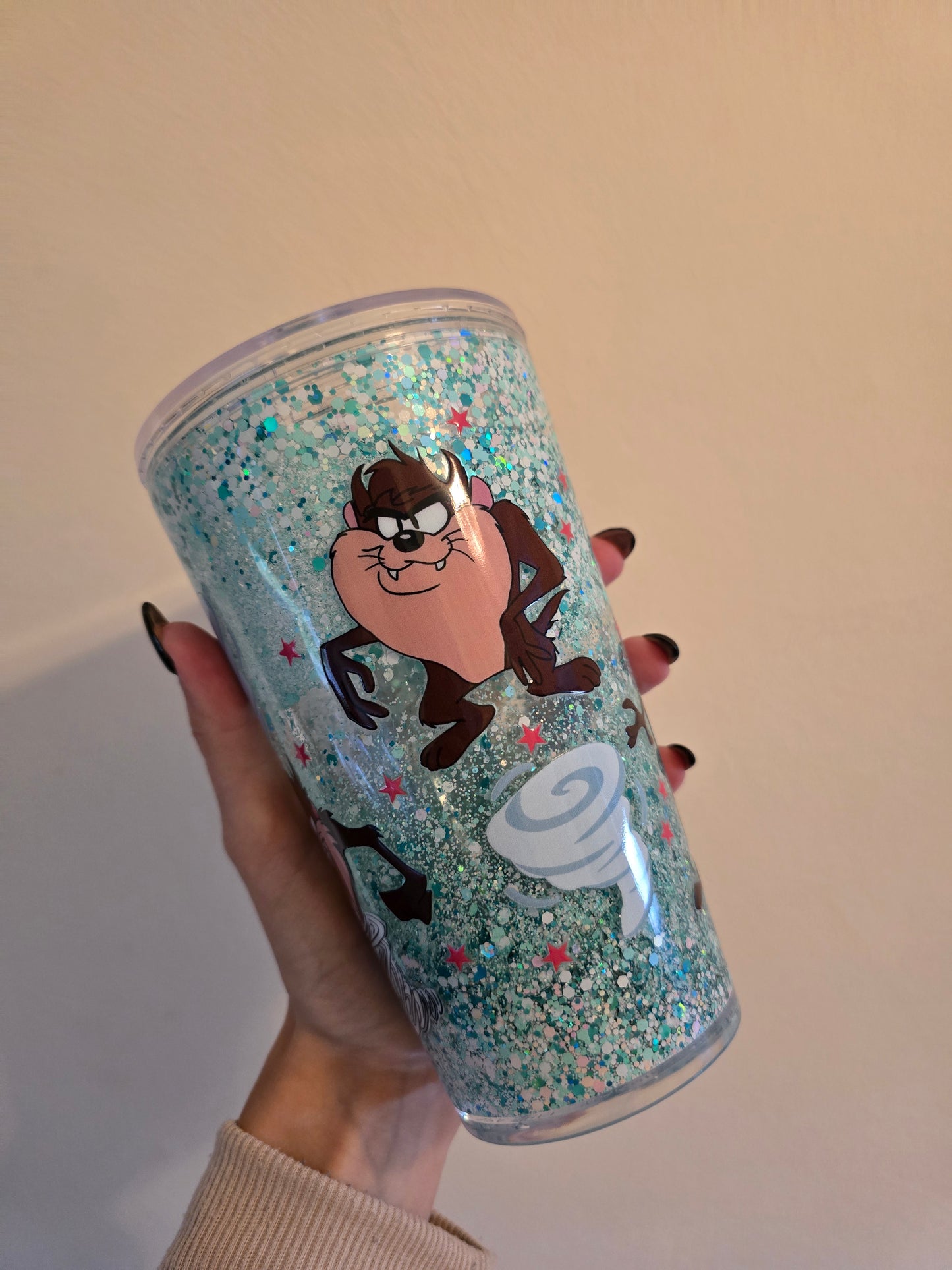 Taz 16oz Acrylic Snowglobe Tumbler