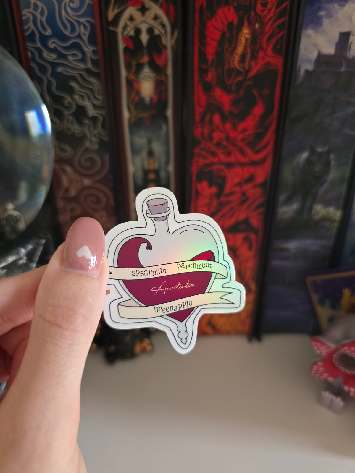 Potion bottle Clear holographic Vinyl Sticker
