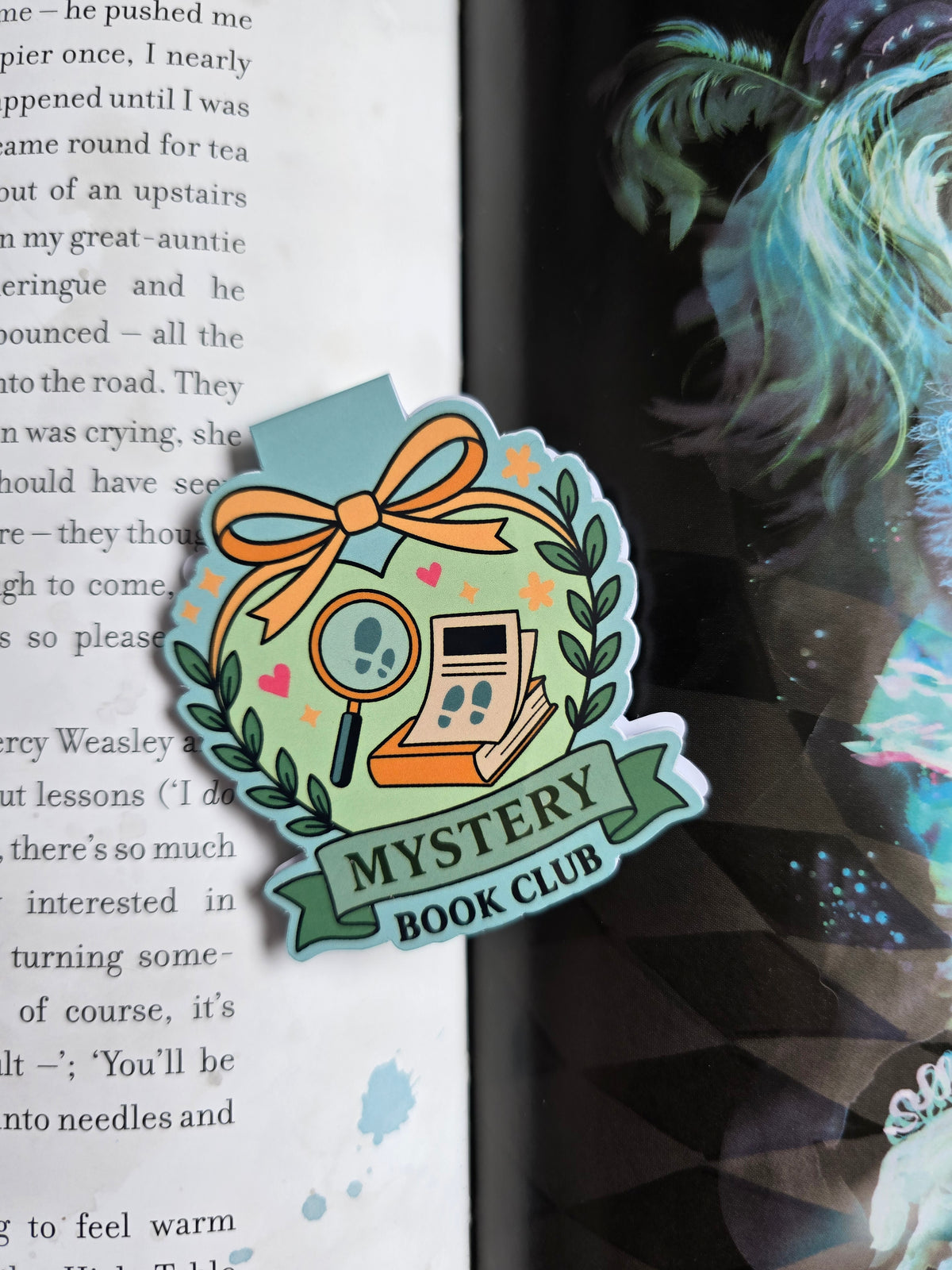 Mystery Book Club Magnetic Bookmark