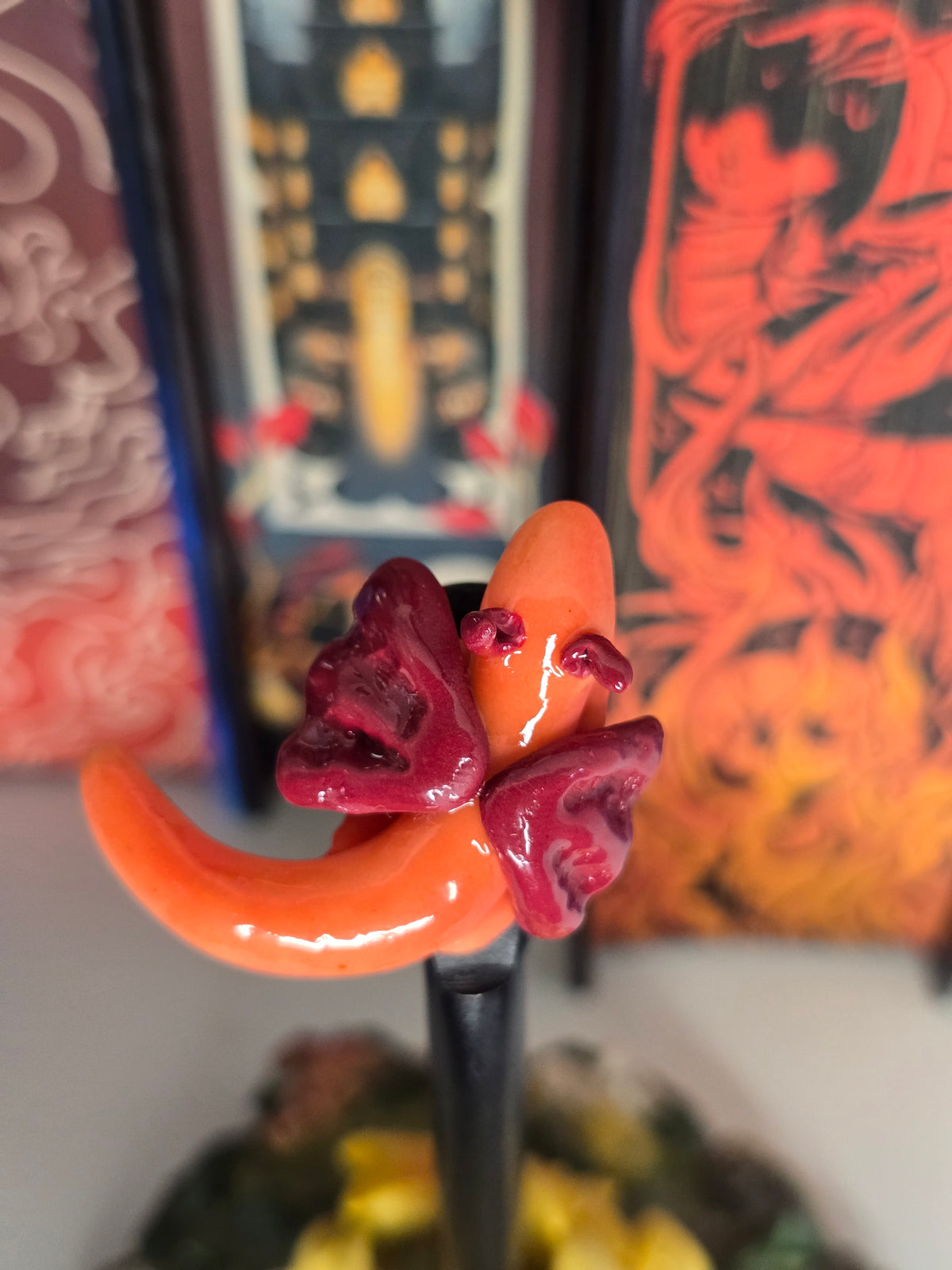 Daphne The Dragon Clay Magnet