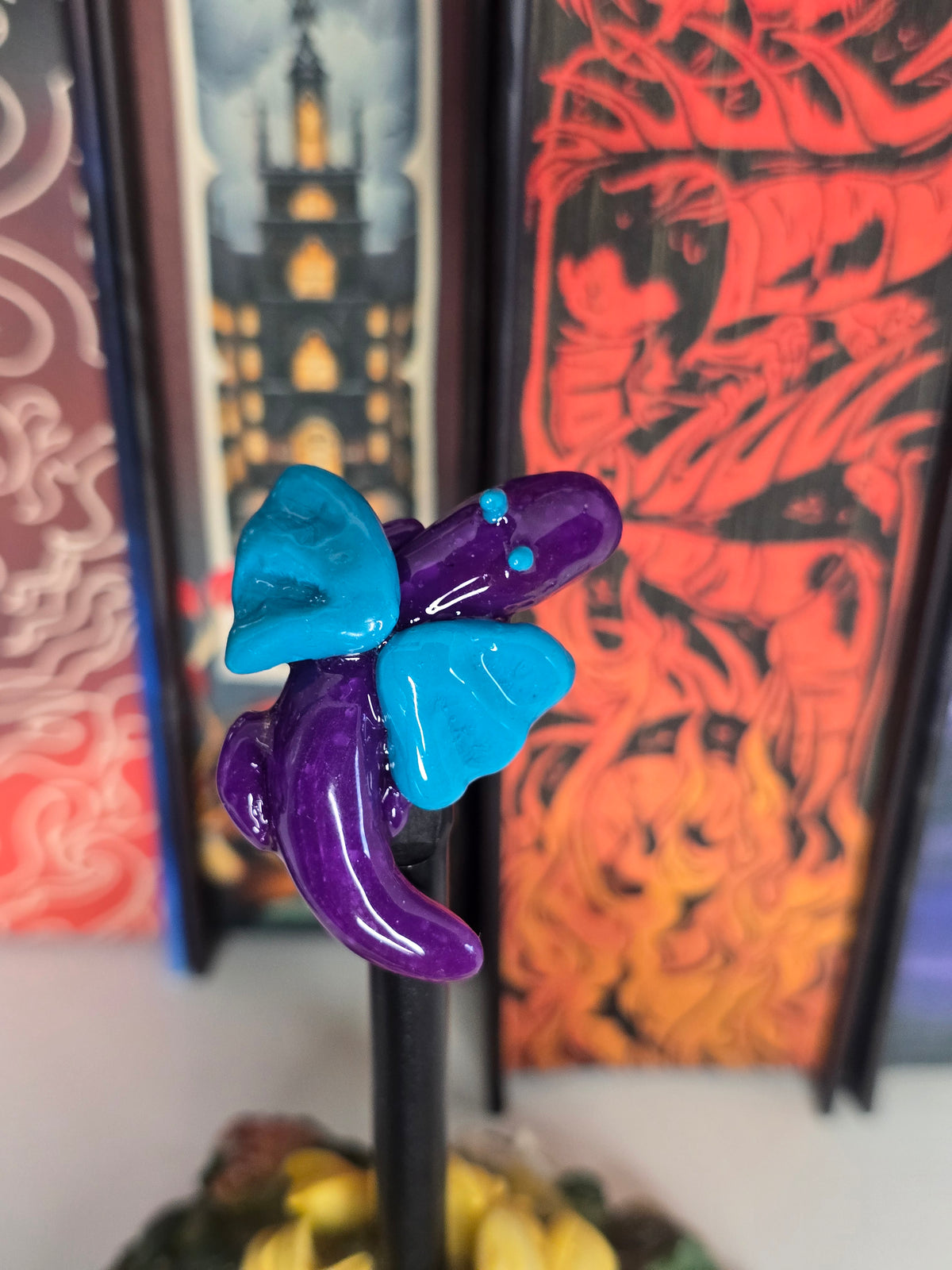 Coral The Dragon Clay Magnet
