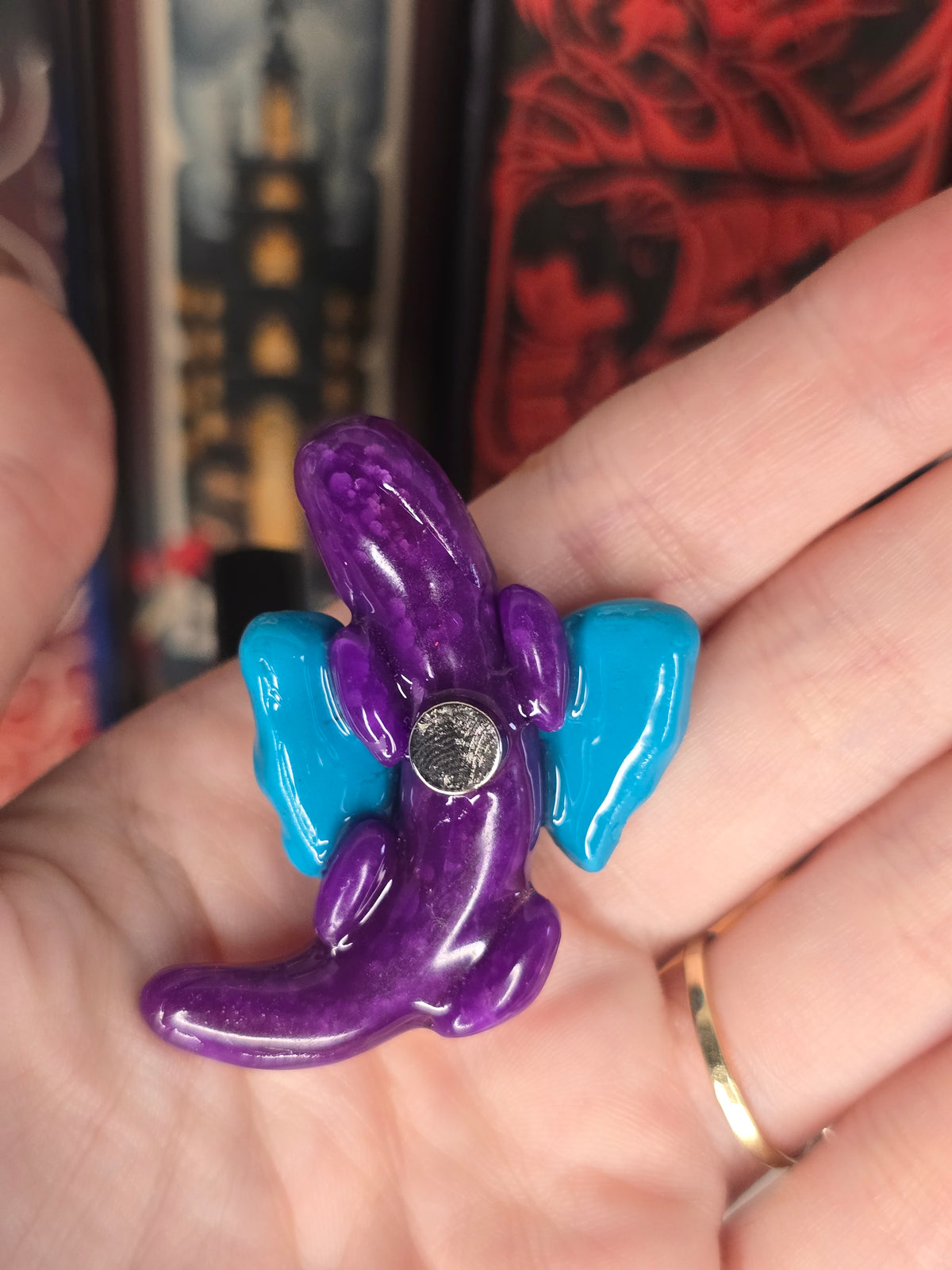 Coral The Dragon Clay Magnet