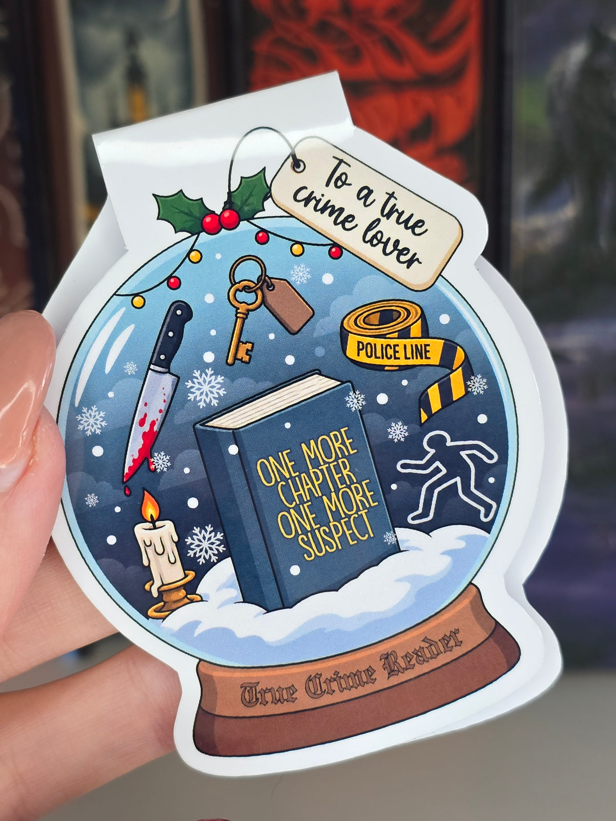 True Crime Reader Magnetic Bookmark