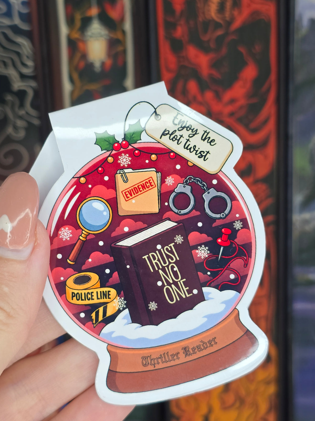 Thriller Reader Magnetic Bookmark