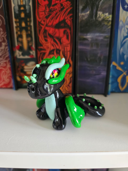 Green Lantern Dragon Polymer Clay
