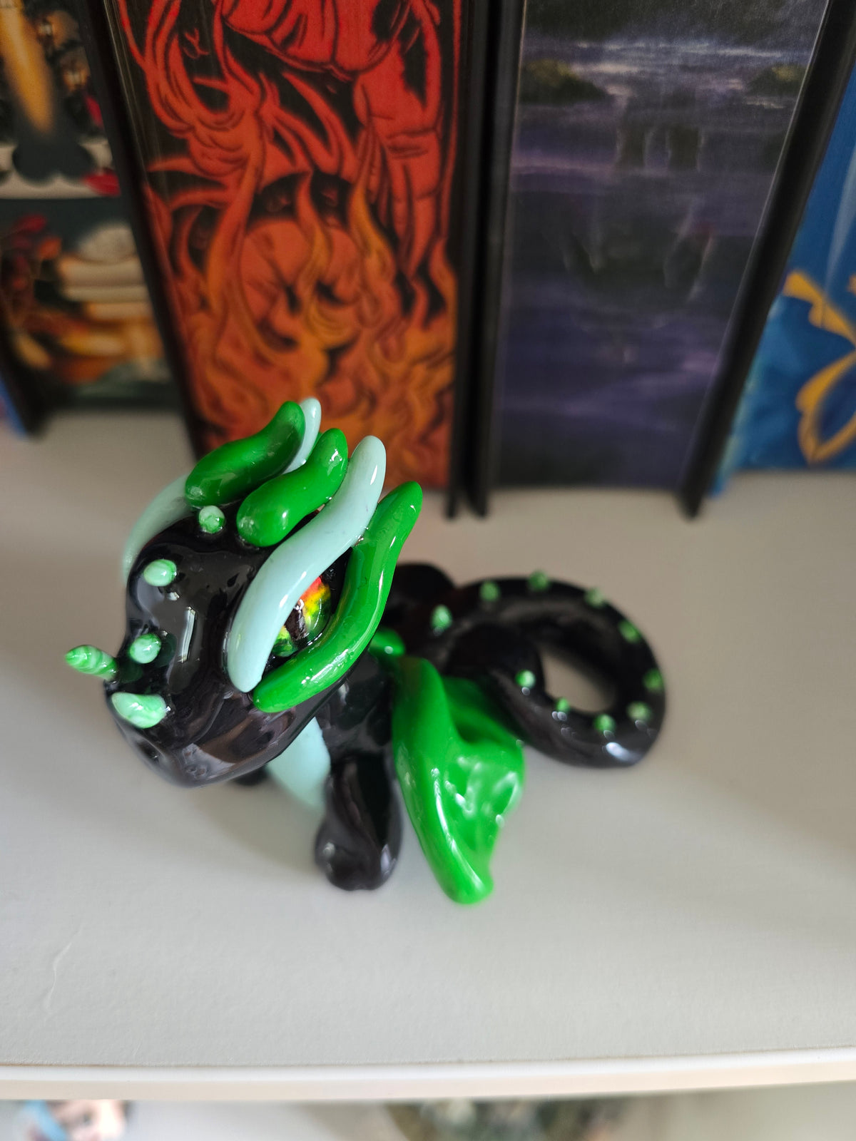 Green Lantern Dragon Polymer Clay