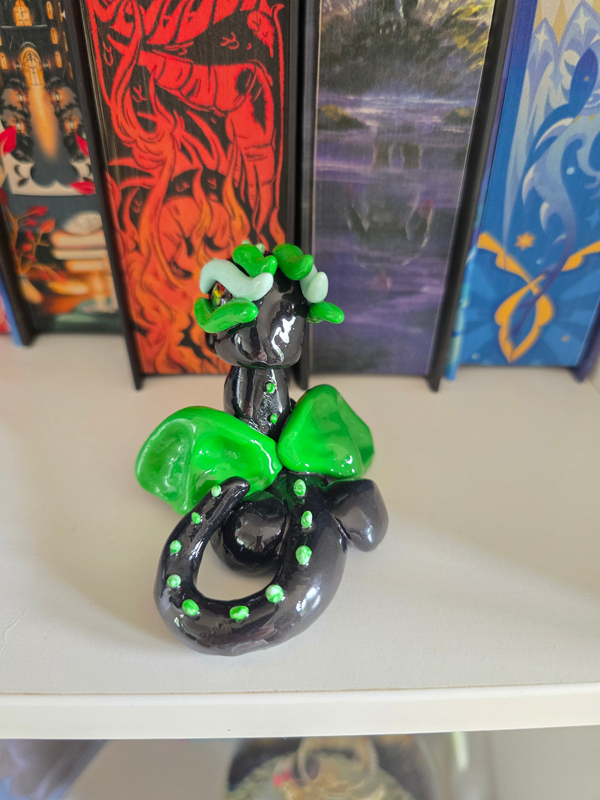 Green Lantern Dragon Polymer Clay