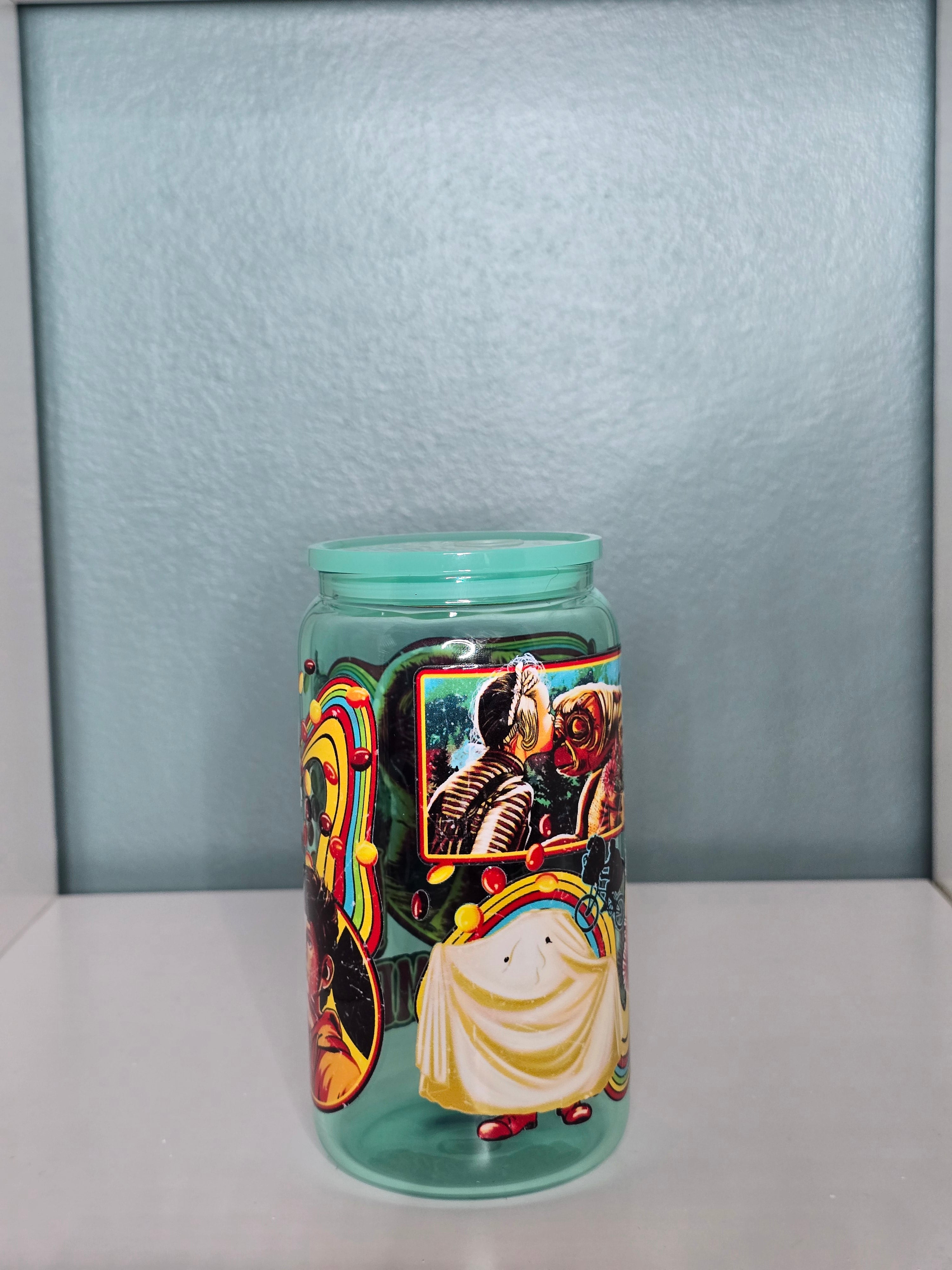 ET Alien 16oz Glass Tumbler