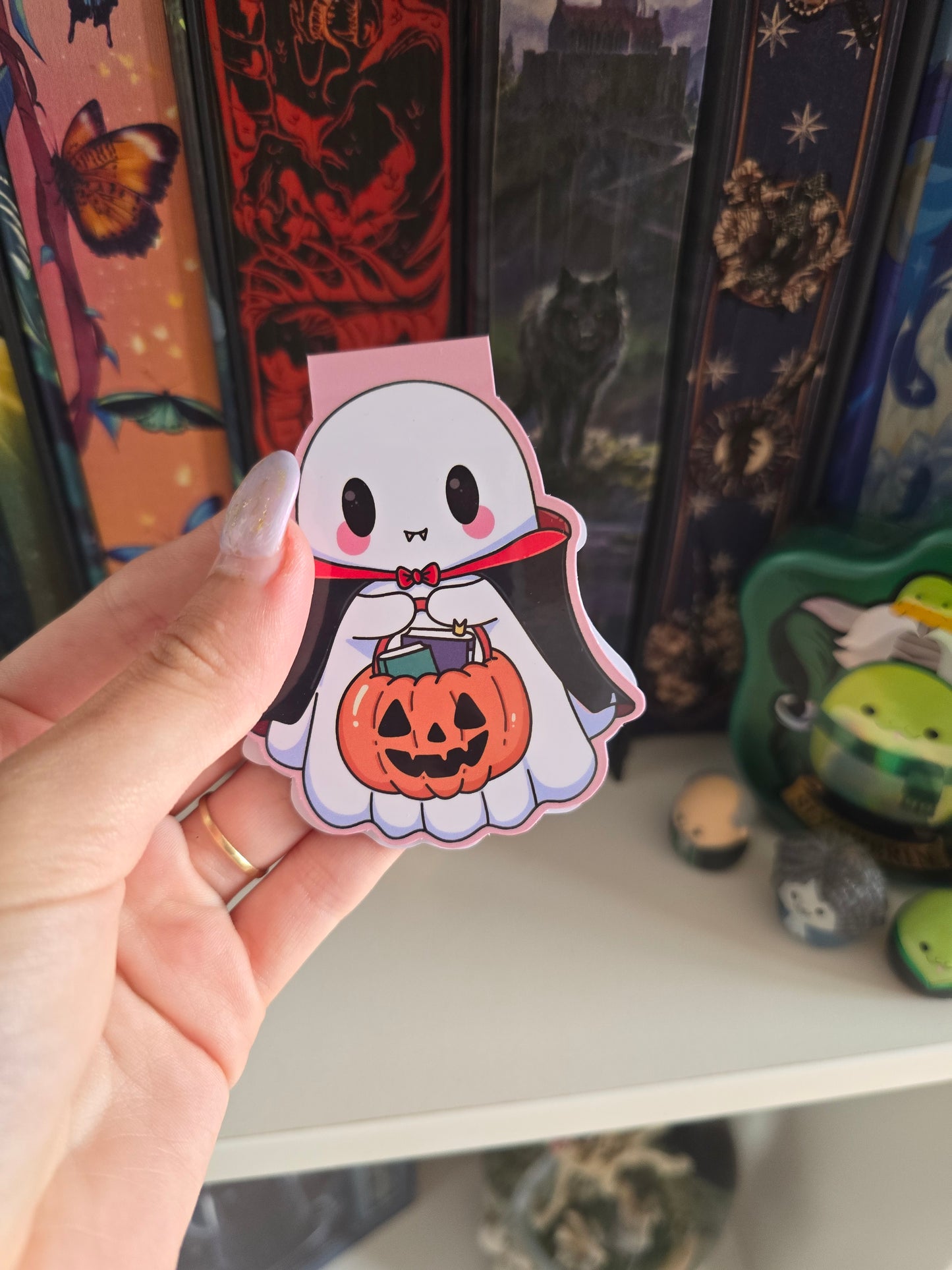 Vampire Ghost Magnetic Bookmark