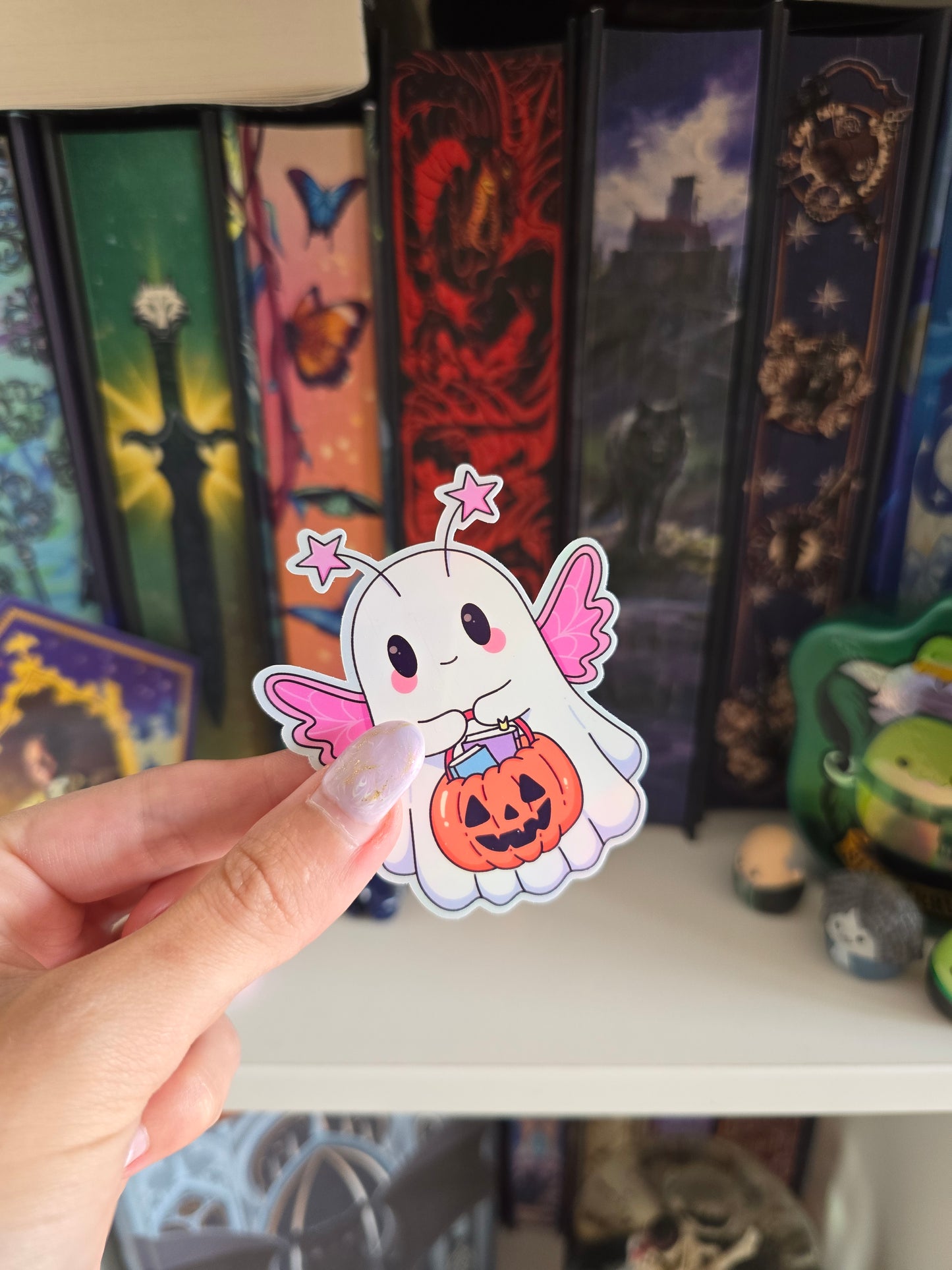 Fairy Ghost Holographic Clear Vinyl Sticker