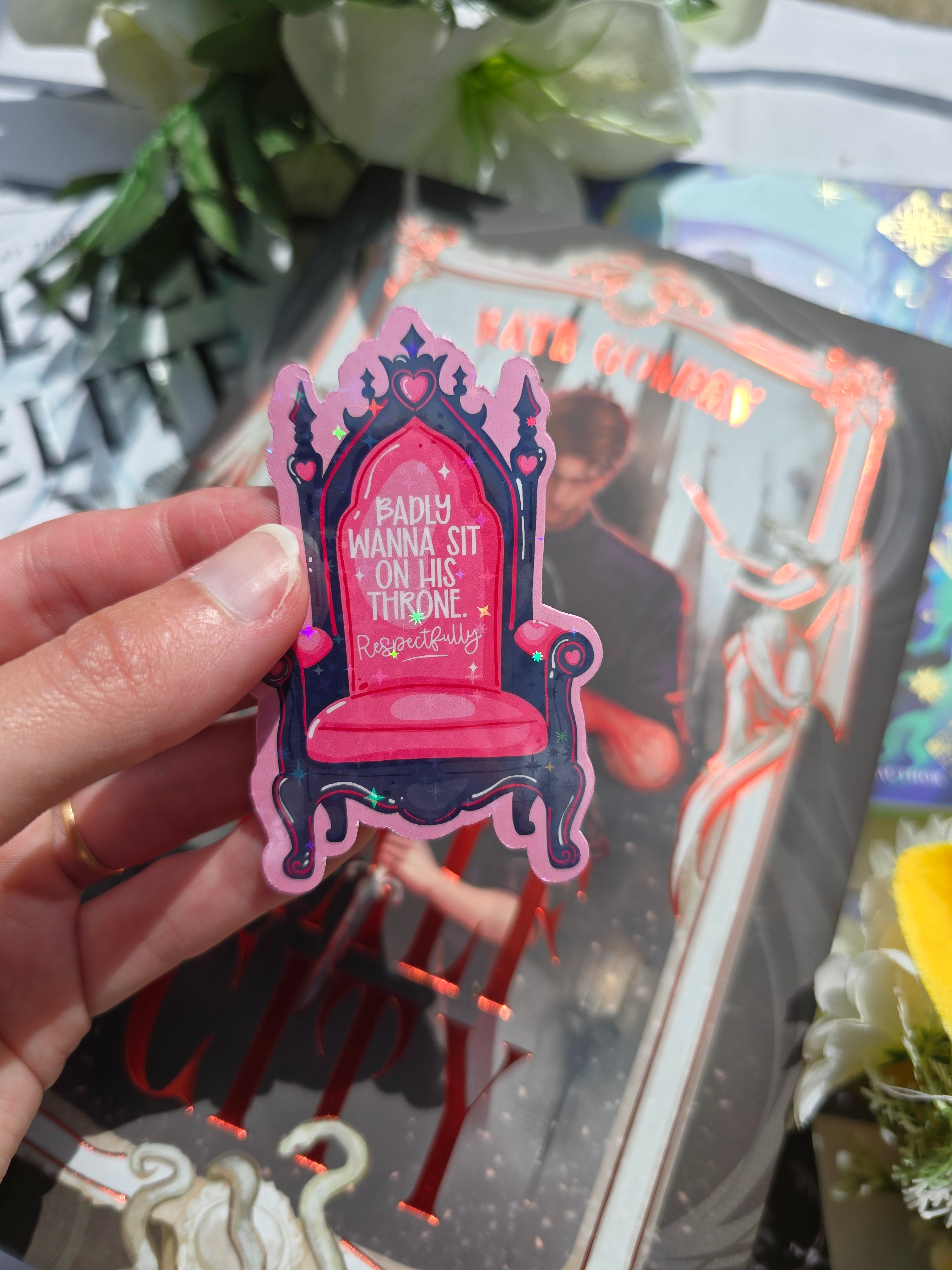 Sit On His Throne Sticker