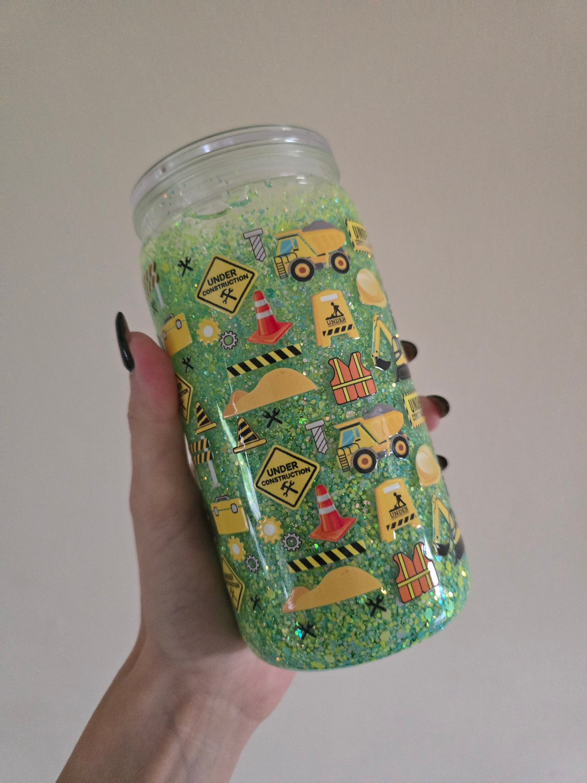 Digger 16oz Acrylic Snowglobe Tumbler