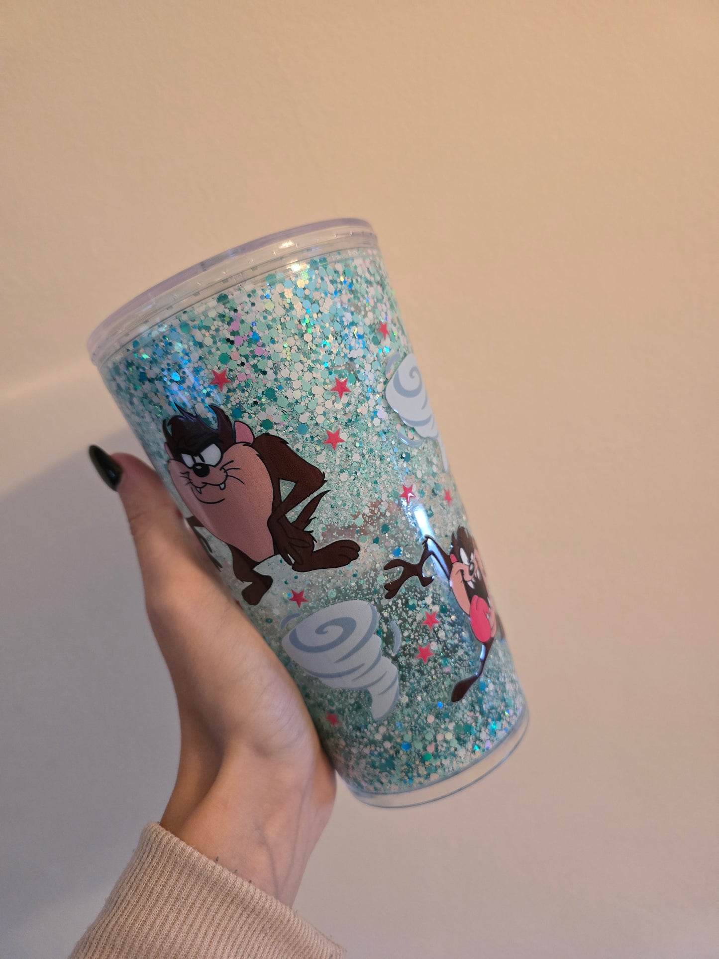 Taz 16oz Acrylic Snowglobe Tumbler