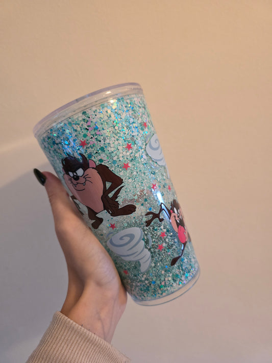 Taz 16oz Acrylic Snowglobe Tumbler