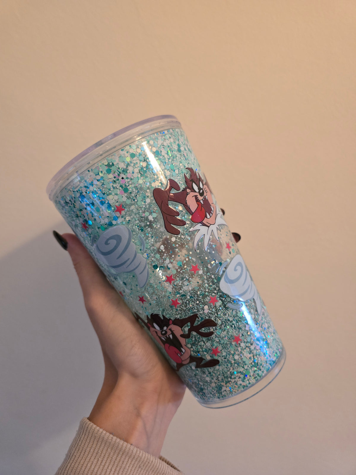 Taz 16oz Acrylic Snowglobe Tumbler