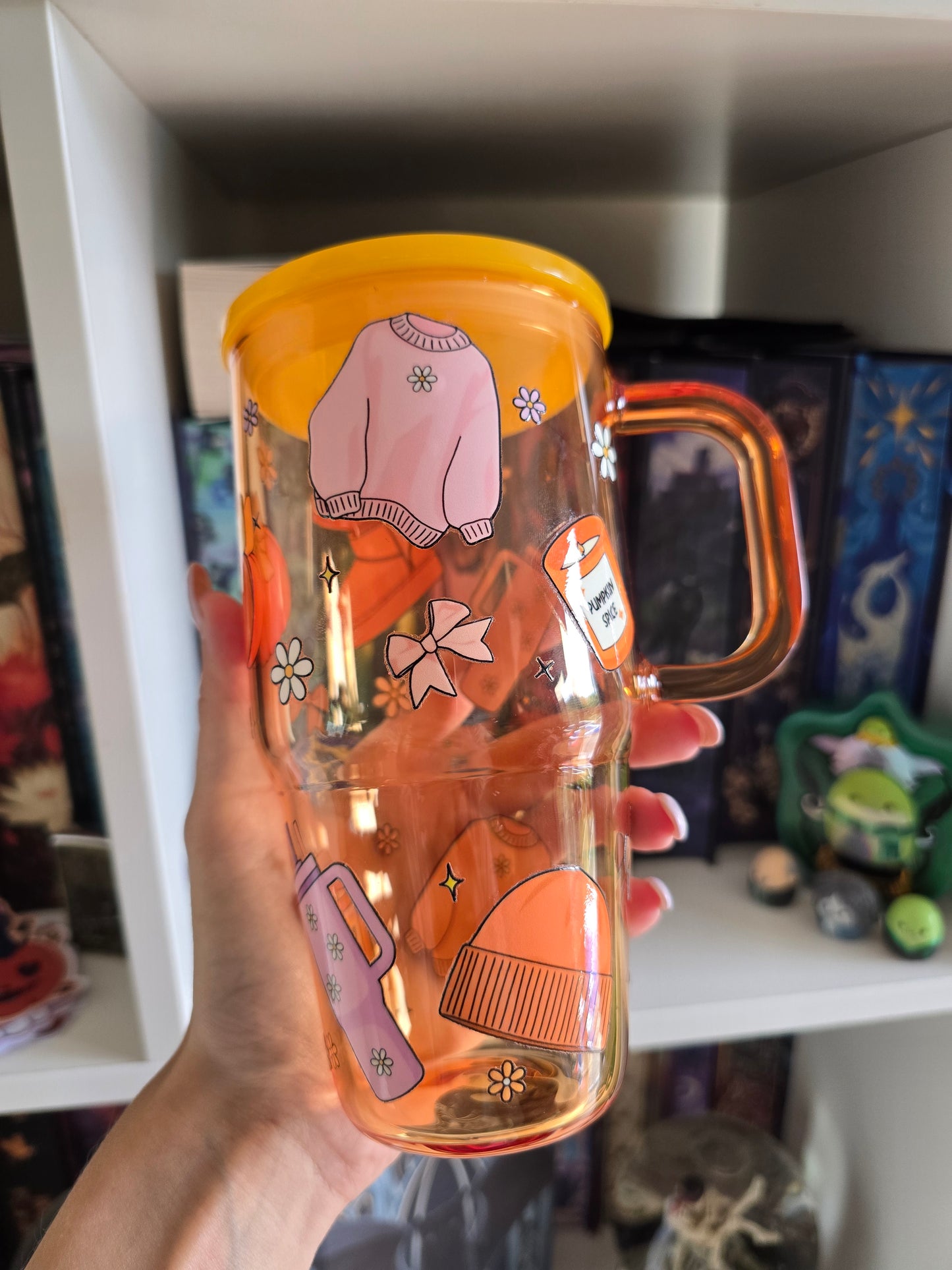 Pumpkin Spice 20oz Glass Tumbler