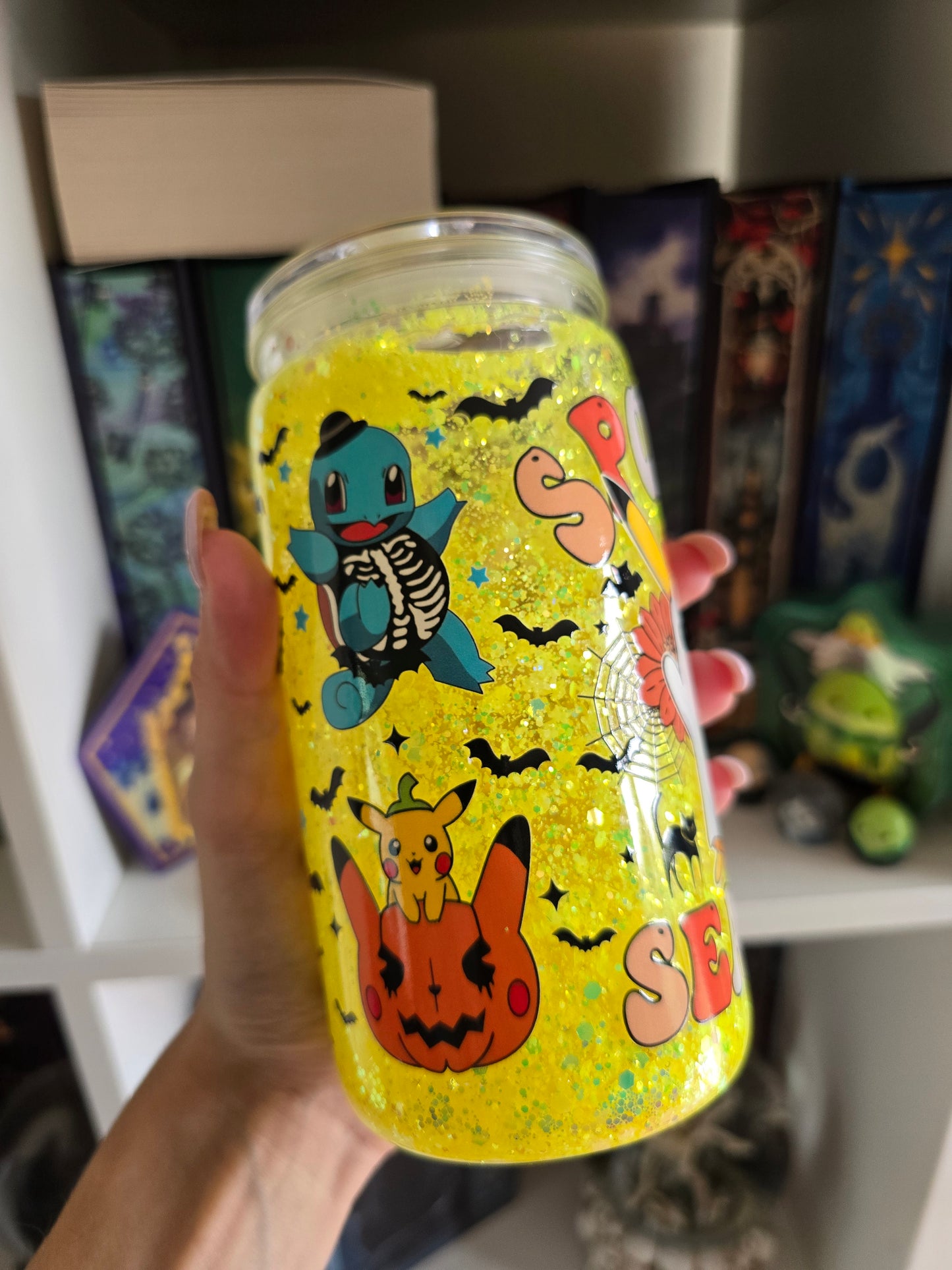 Spooky Season 16oz Acrylic Snowglobe Tumbler