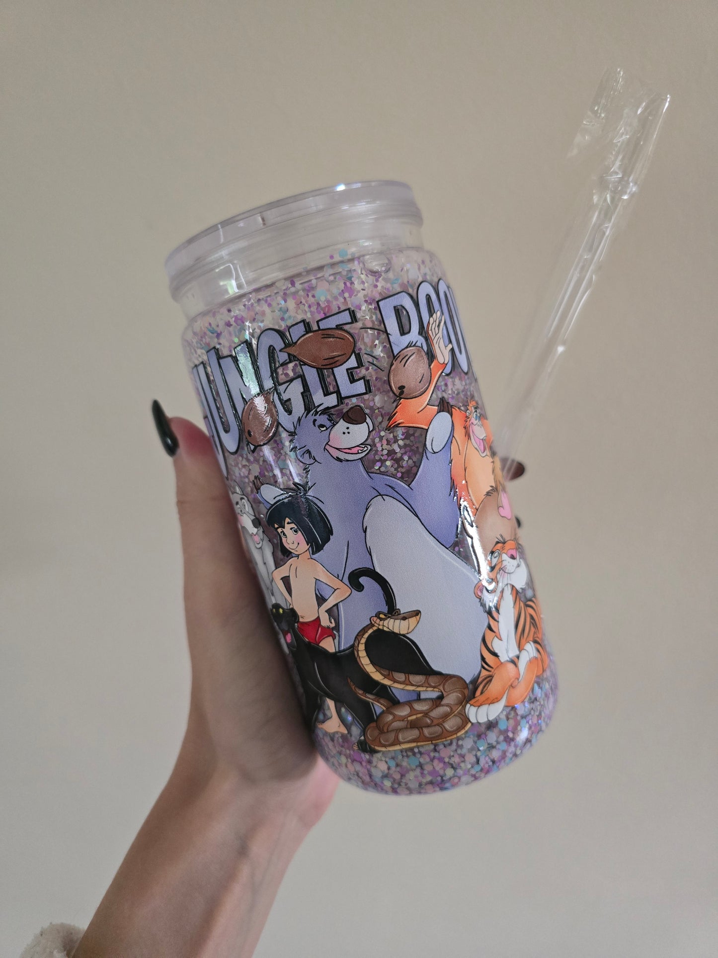 In To The Jungle 16oz Acrylic Snowglobe Tumbler