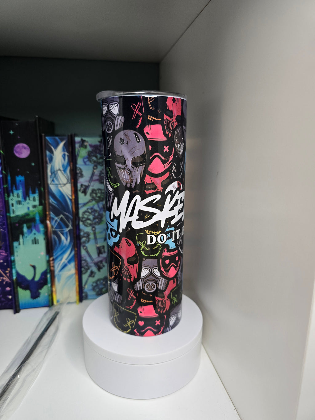 Masked Men Bookish 20oz Stainless Steel Tumbler