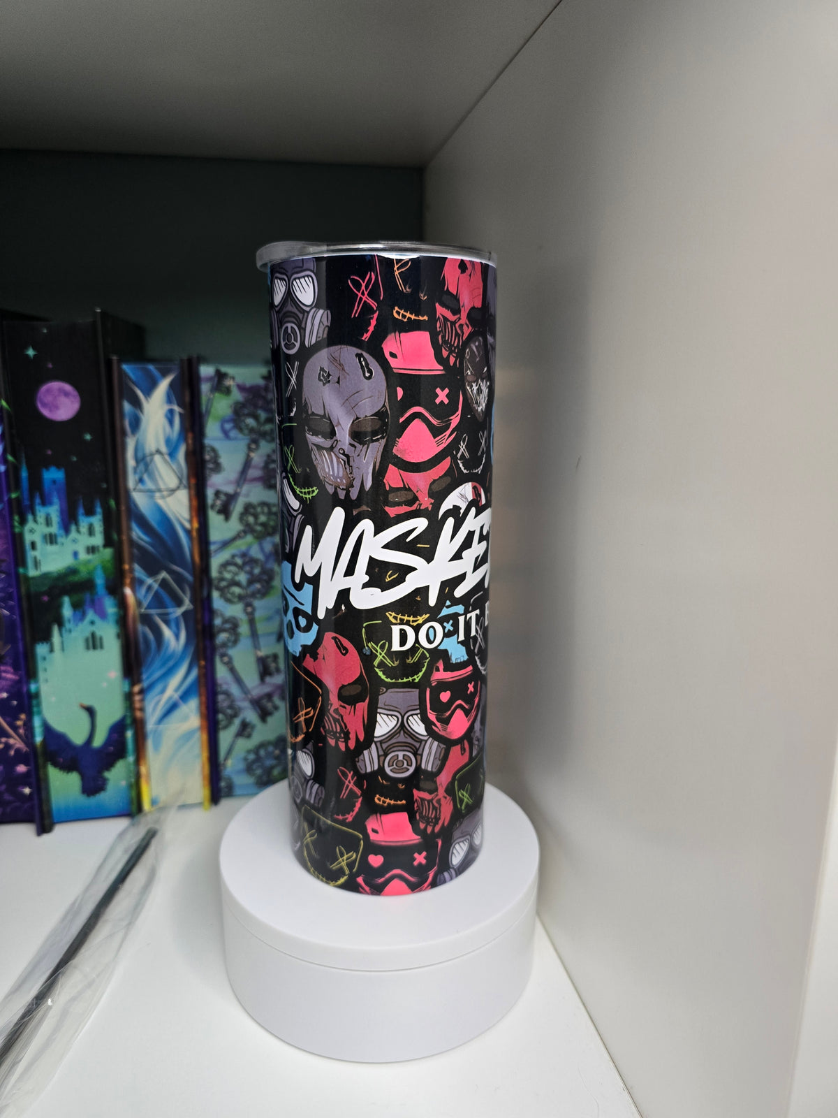 Masked Men Bookish 20oz Stainless Steel Tumbler