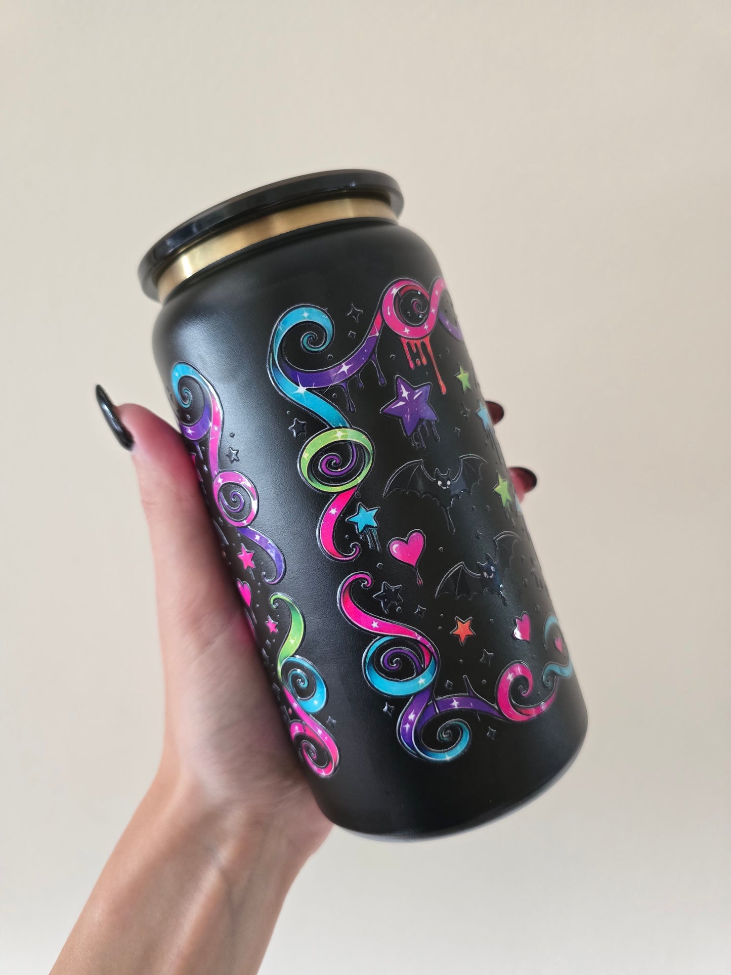 Pumpkin Cherry 16oz Stainless Steel Tumbler