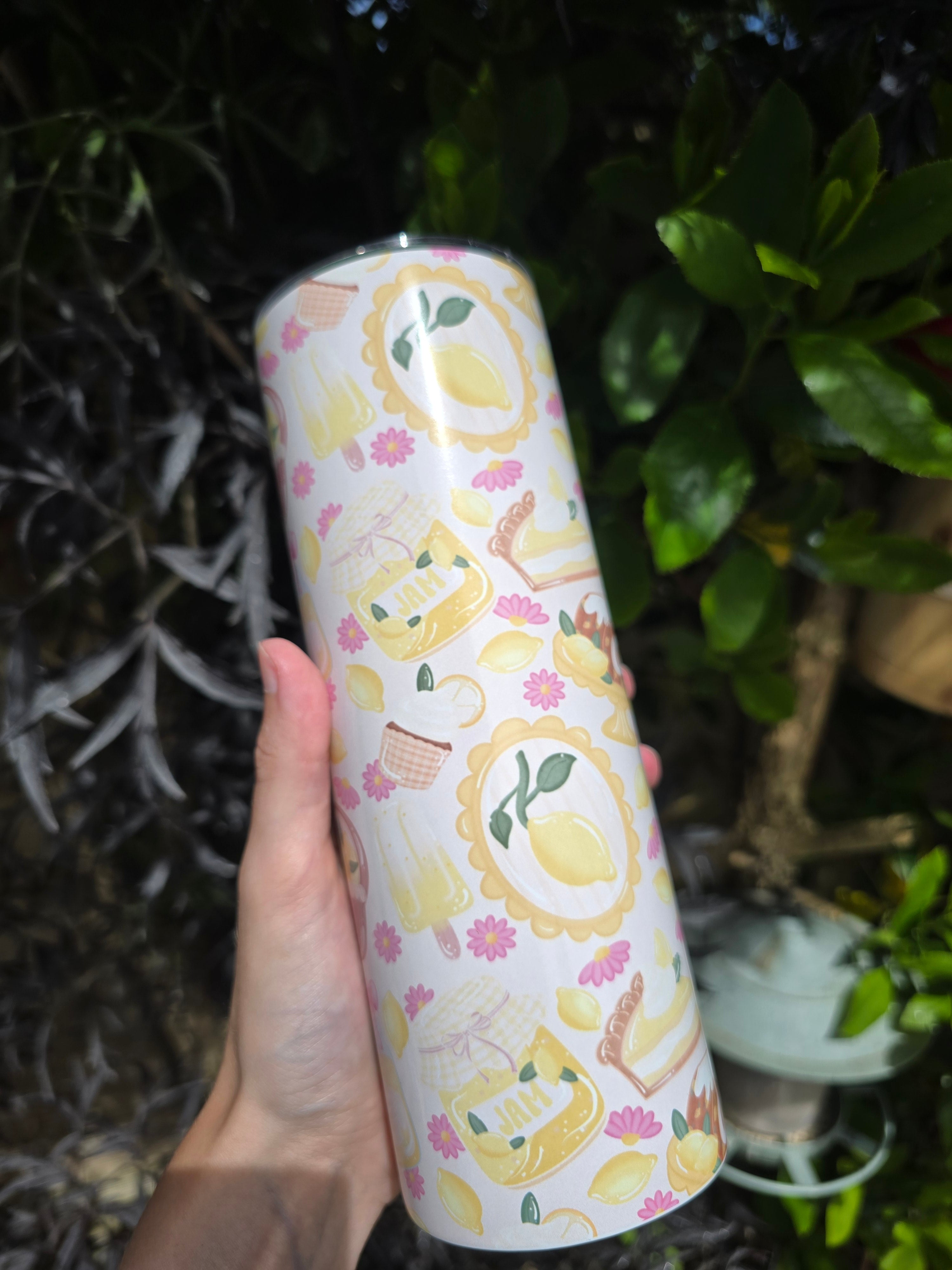 Lemon 20oz Stainless Steel Tumbler
