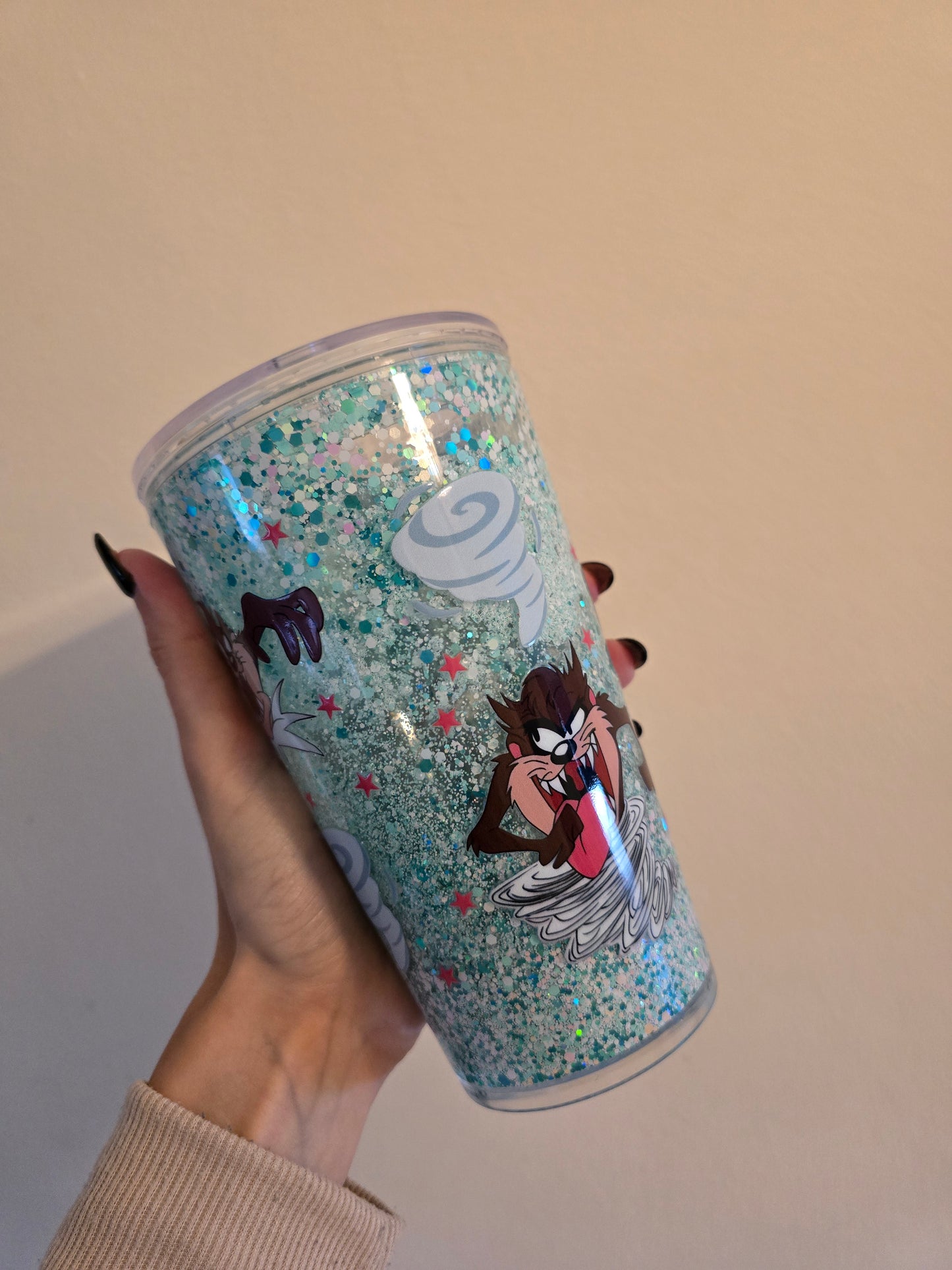 Taz 16oz Acrylic Snowglobe Tumbler