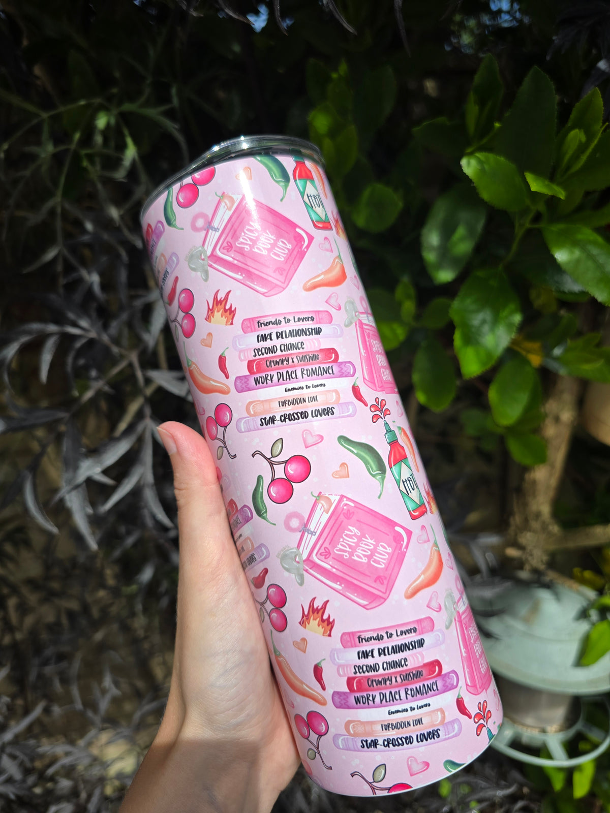 Spicey Book 20oz Stainless Steel Tumbler