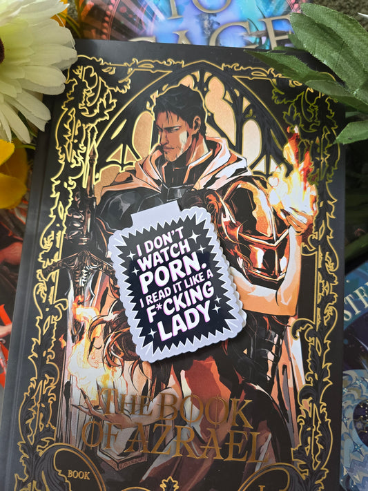 I Don't Watch I Read Magnetic Bookmark