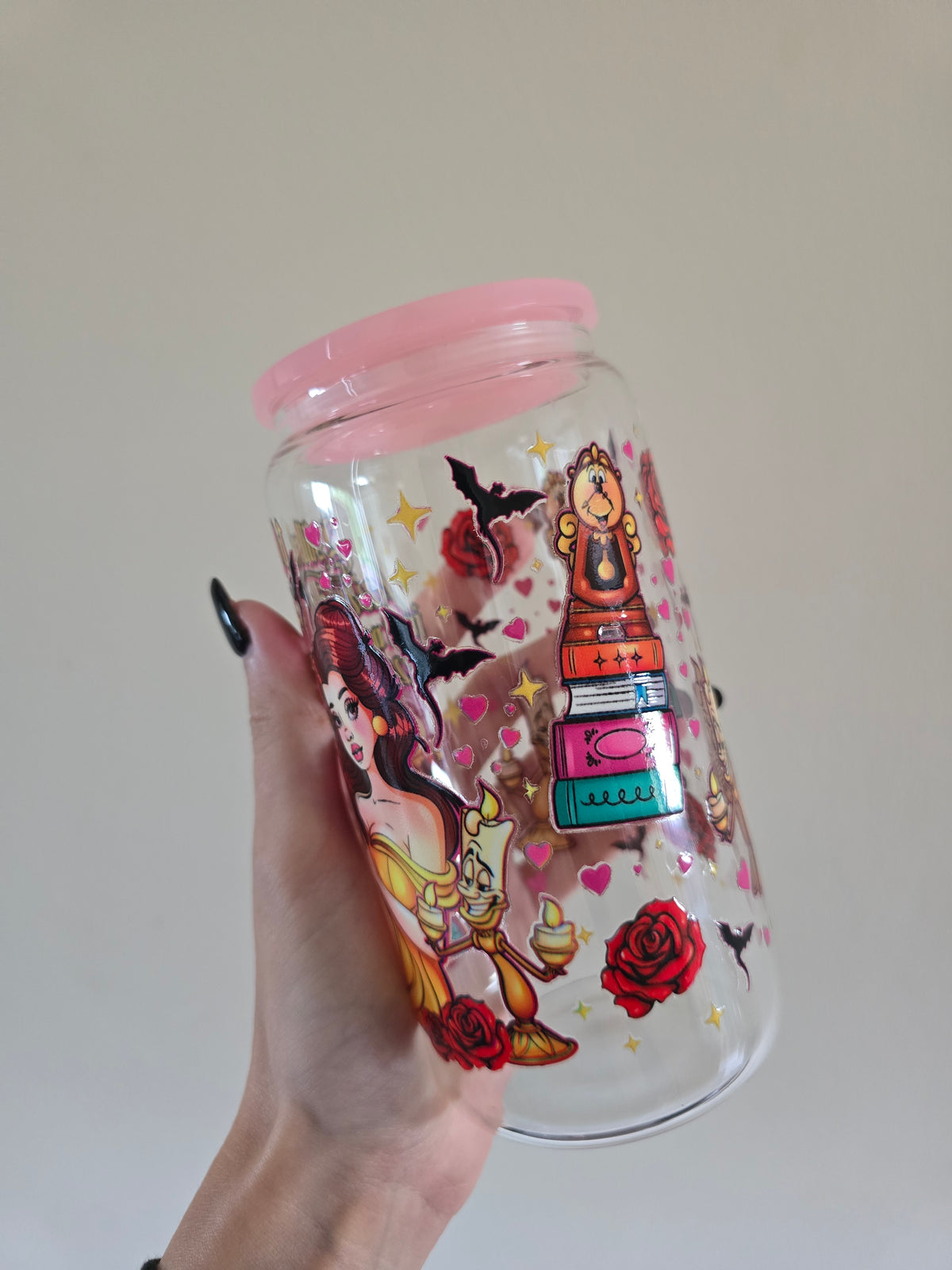 Fantasy Reader 16oz Glass Tumbler