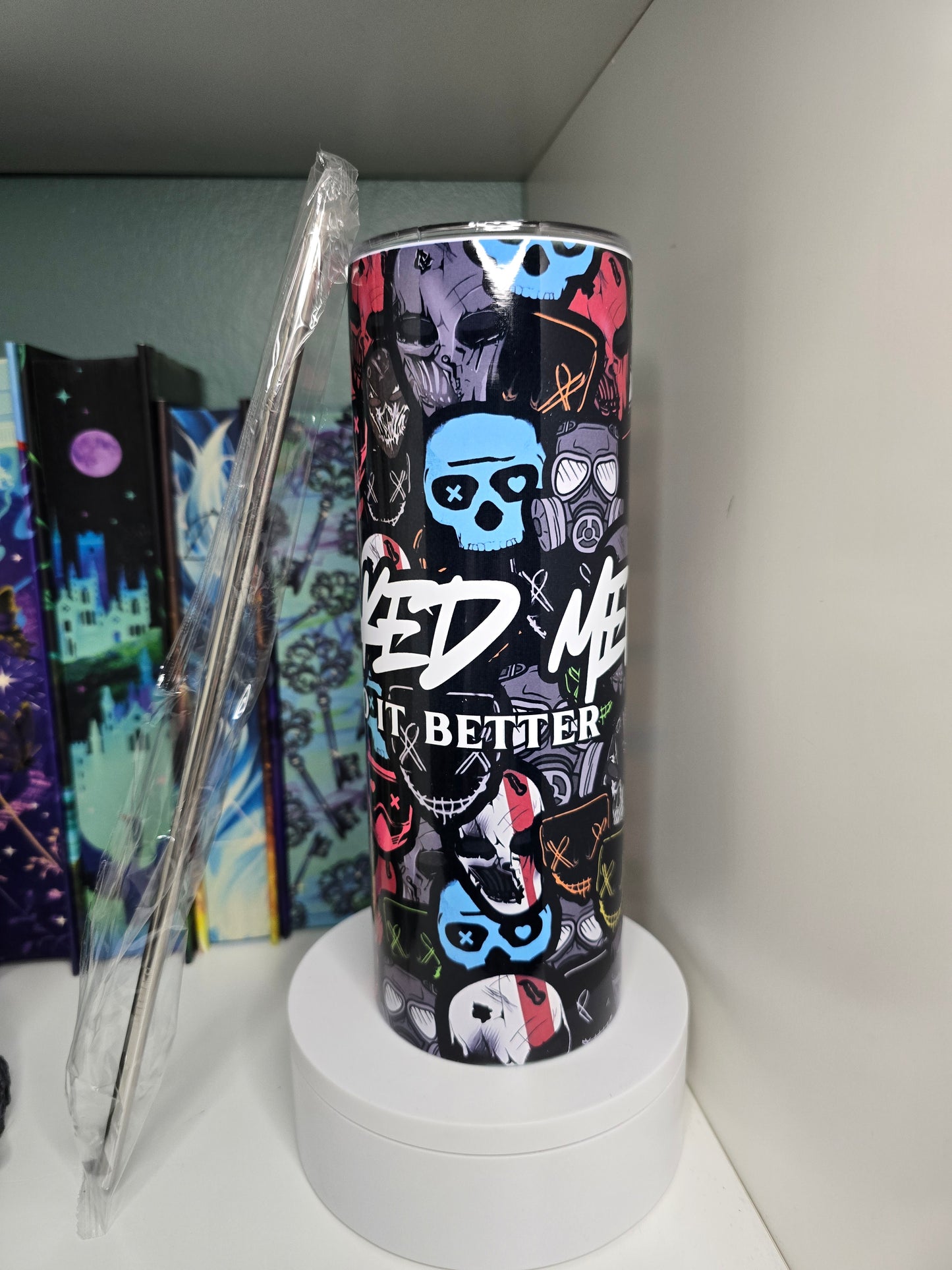 Masked Men Bookish 20oz Stainless Steel Tumbler