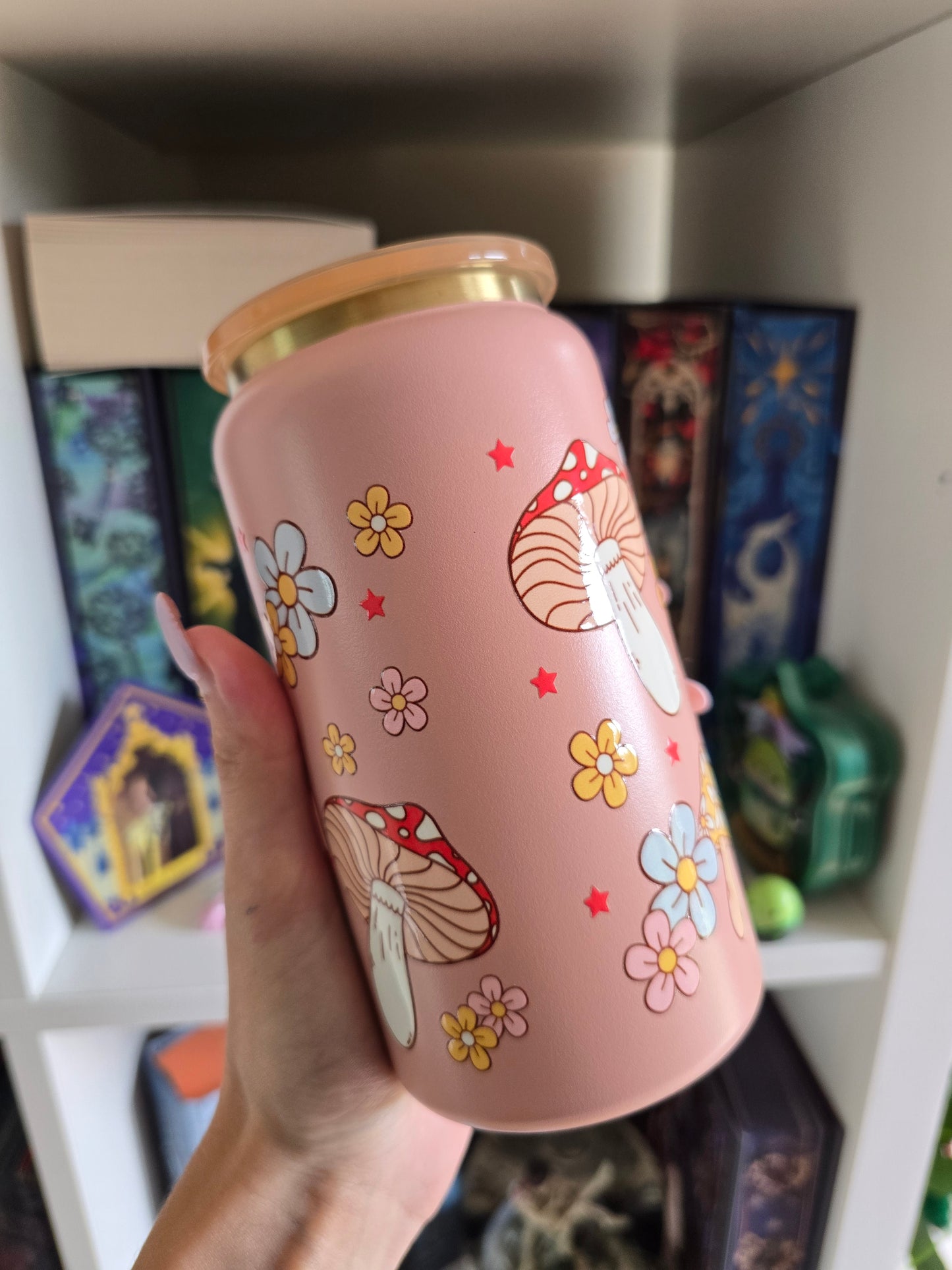 Autumn Mushroom 16oz Stainless Steel Tumbler