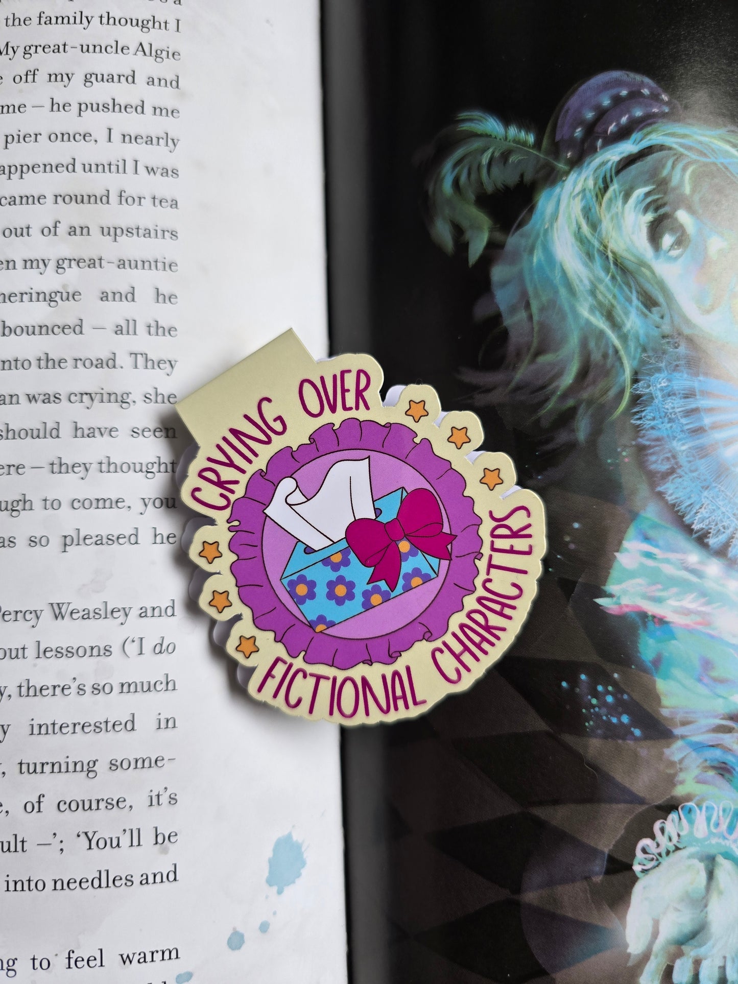 Crying Over Fictional Men Magnetic Bookmark
