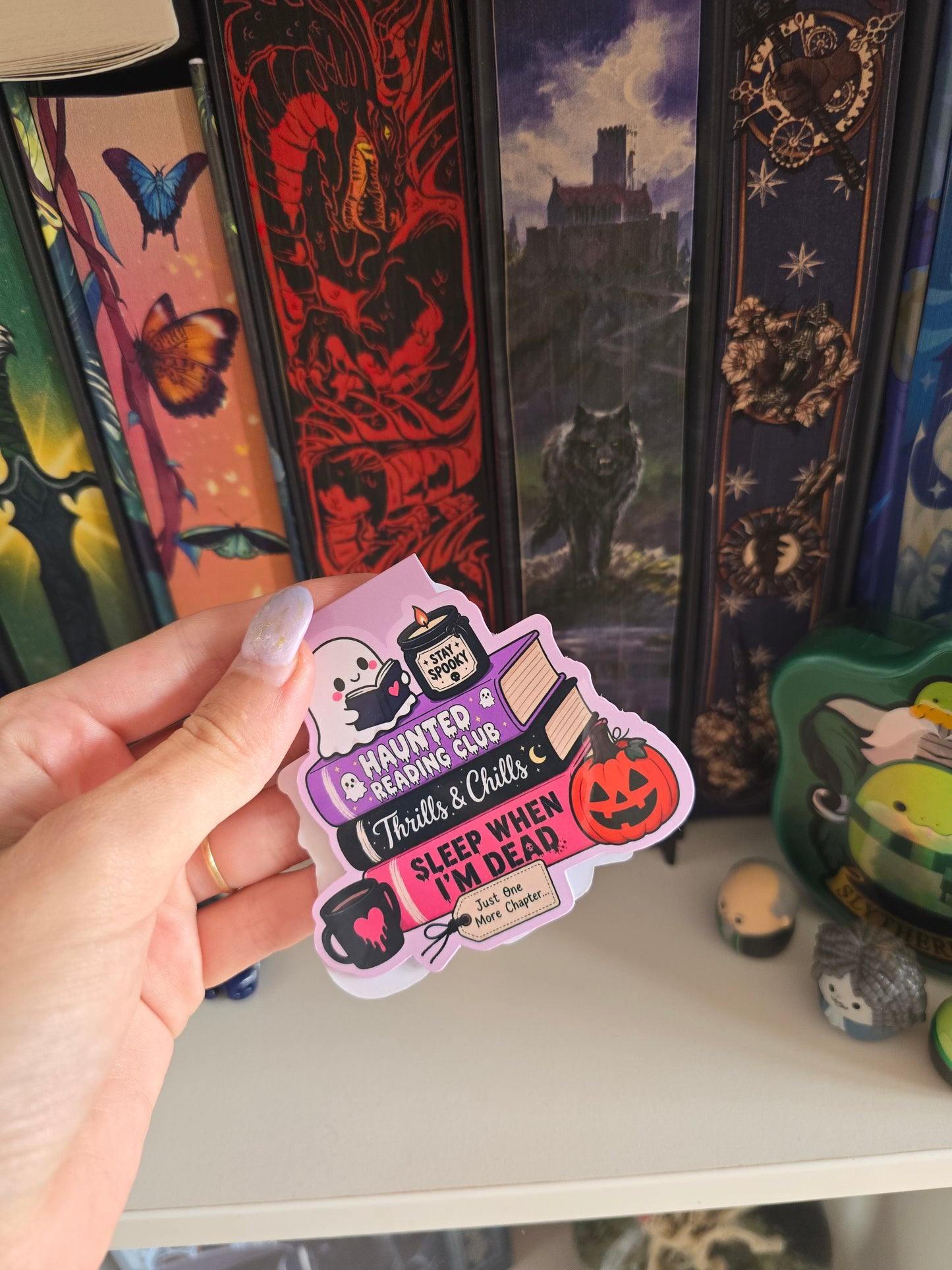 Haunted Reading Club Magnetic Bookmark