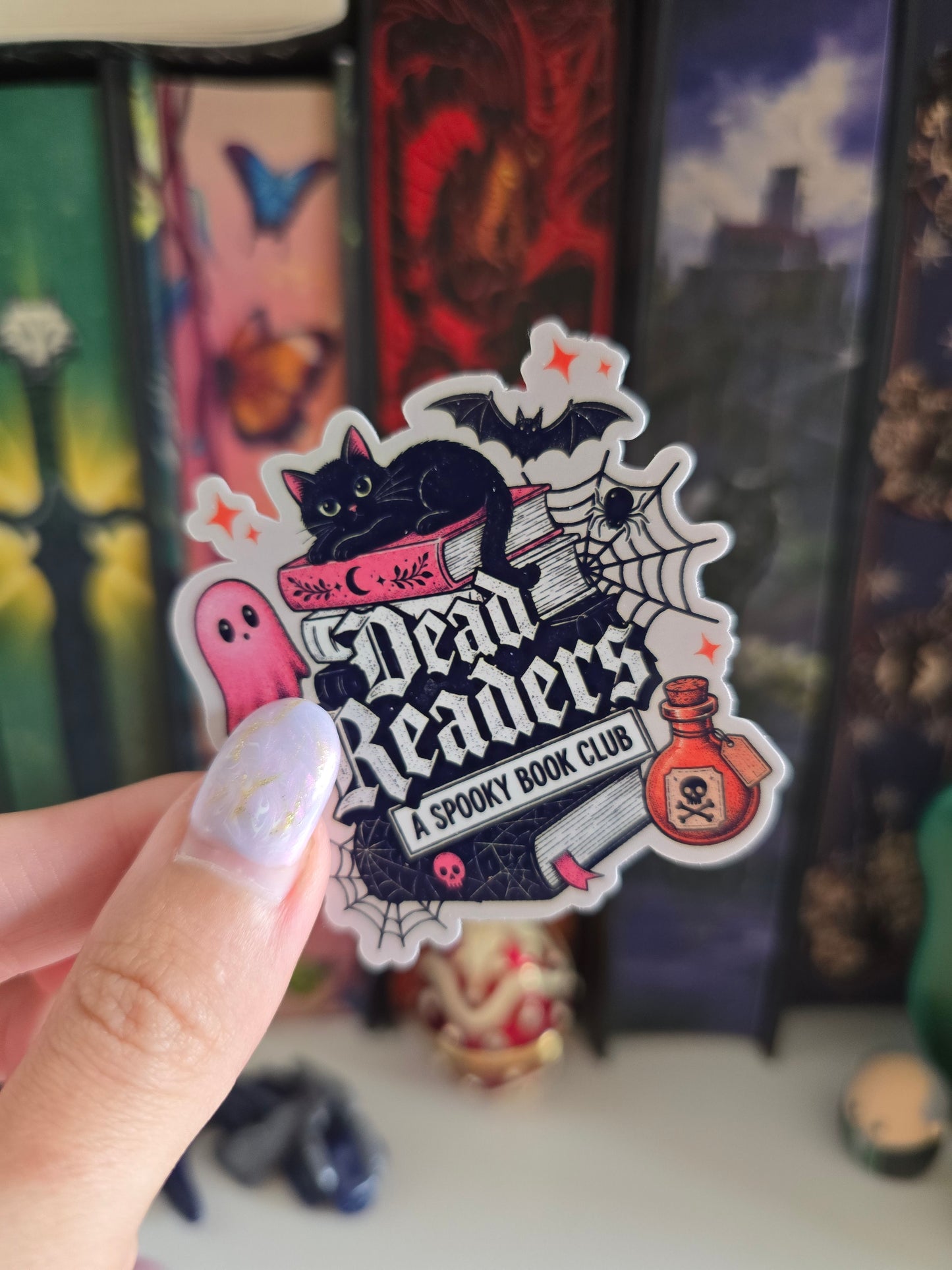 Dead Readers Club Holographic Clear Vinyl Sticker
