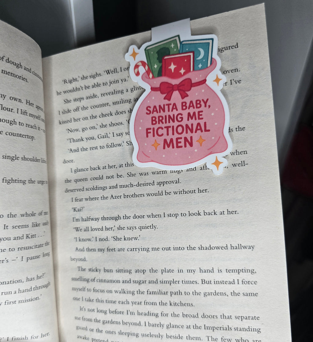 Christmas Fictional Men Magnetic Bookmark