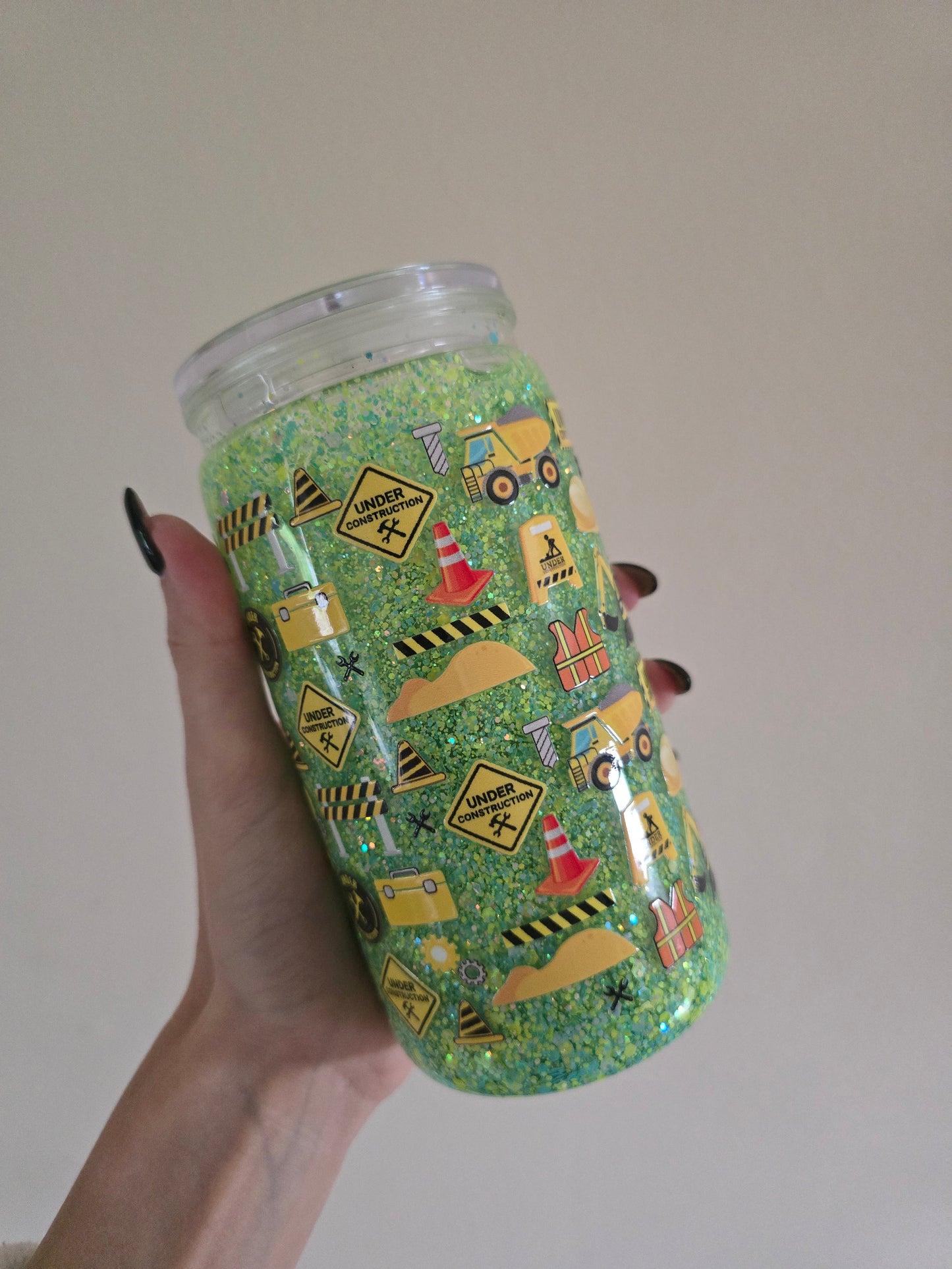 Digger 16oz Acrylic Snowglobe Tumbler