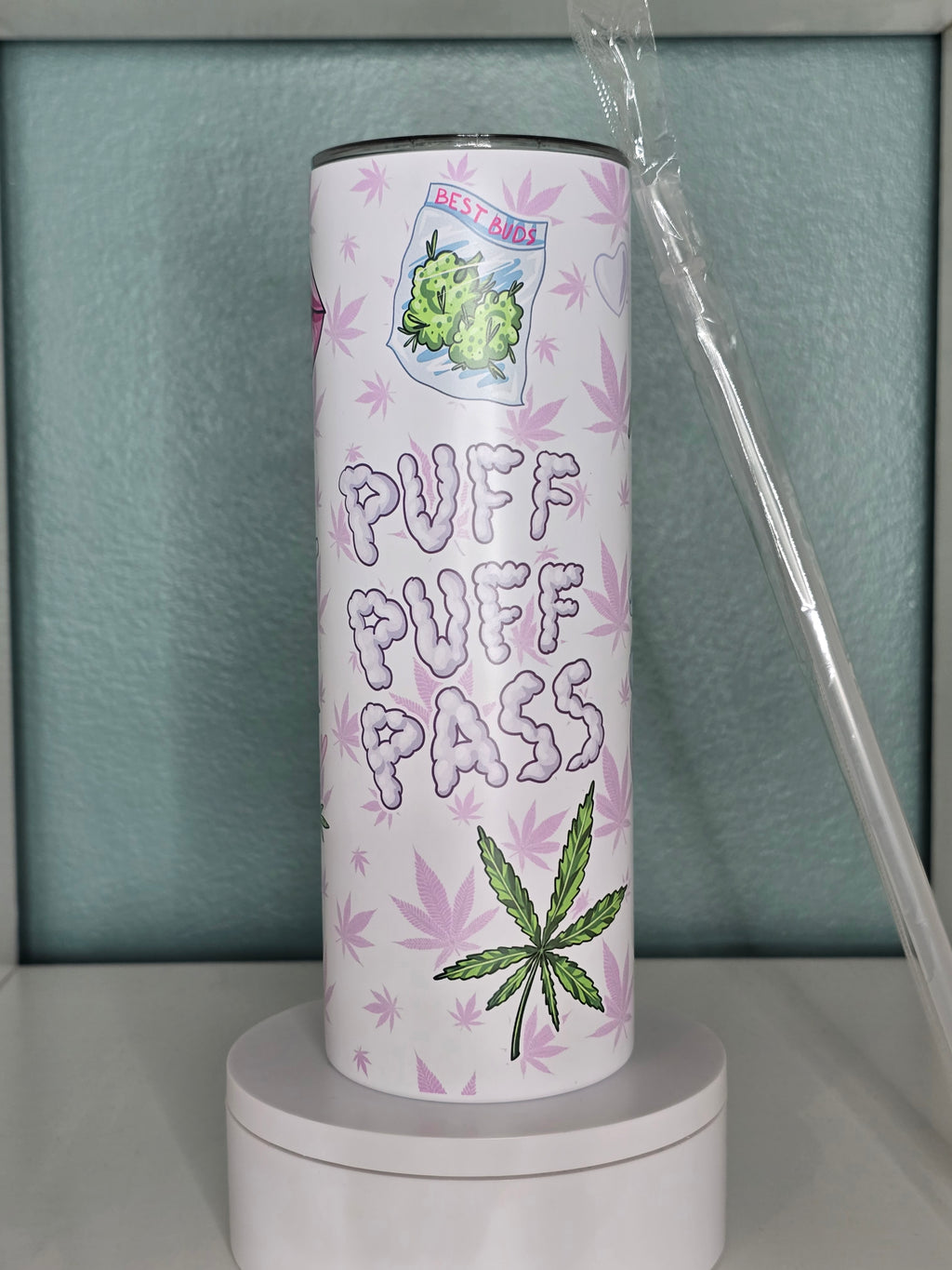 Puff Puff Pass 20oz Stainless Steel Tumbler
