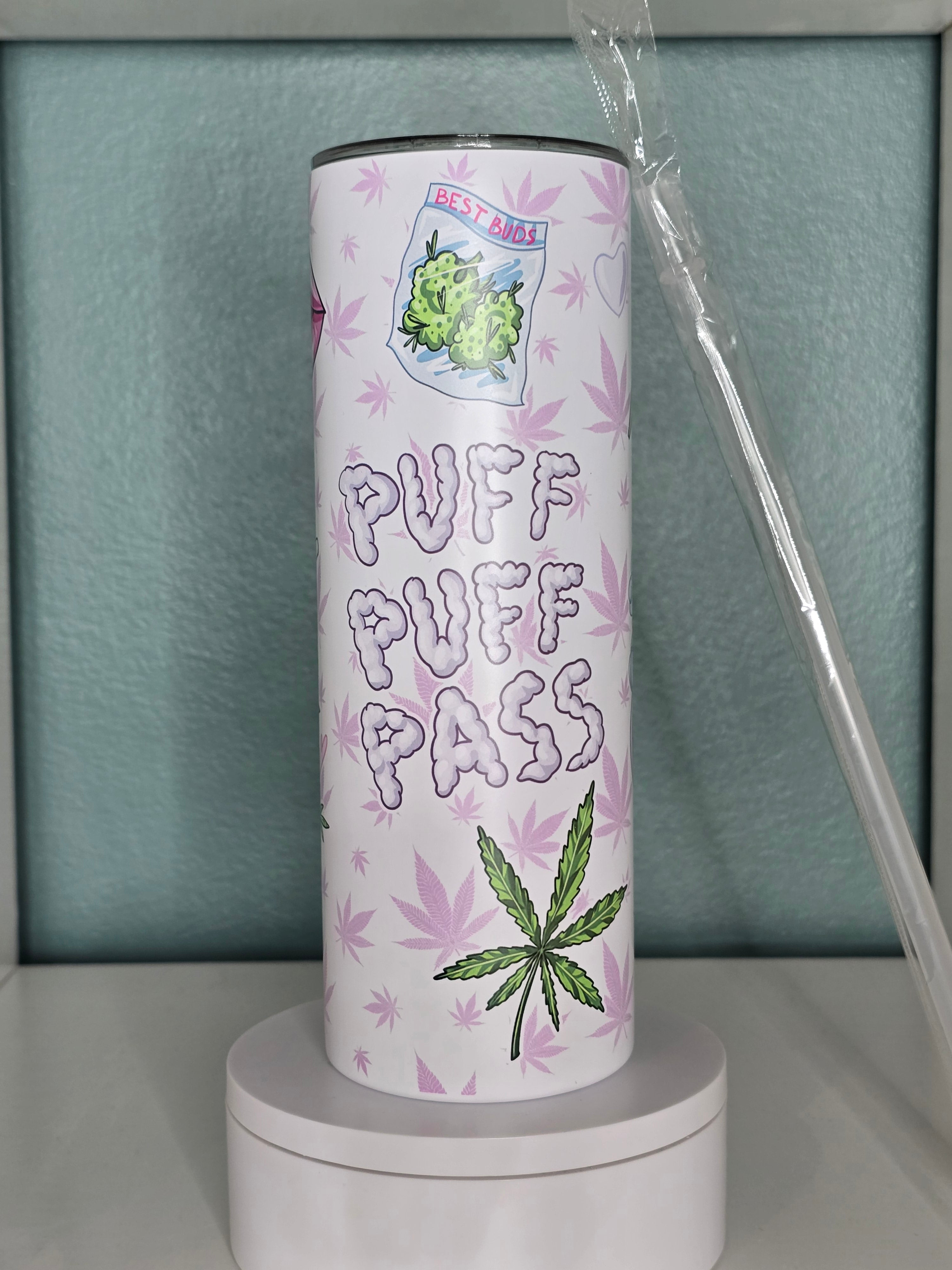 Puff Puff Pass 20oz Stainless Steel Tumbler