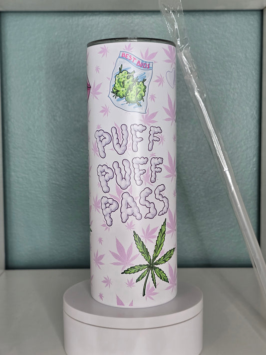 Puff Puff Pass 20oz Stainless Steel Tumbler