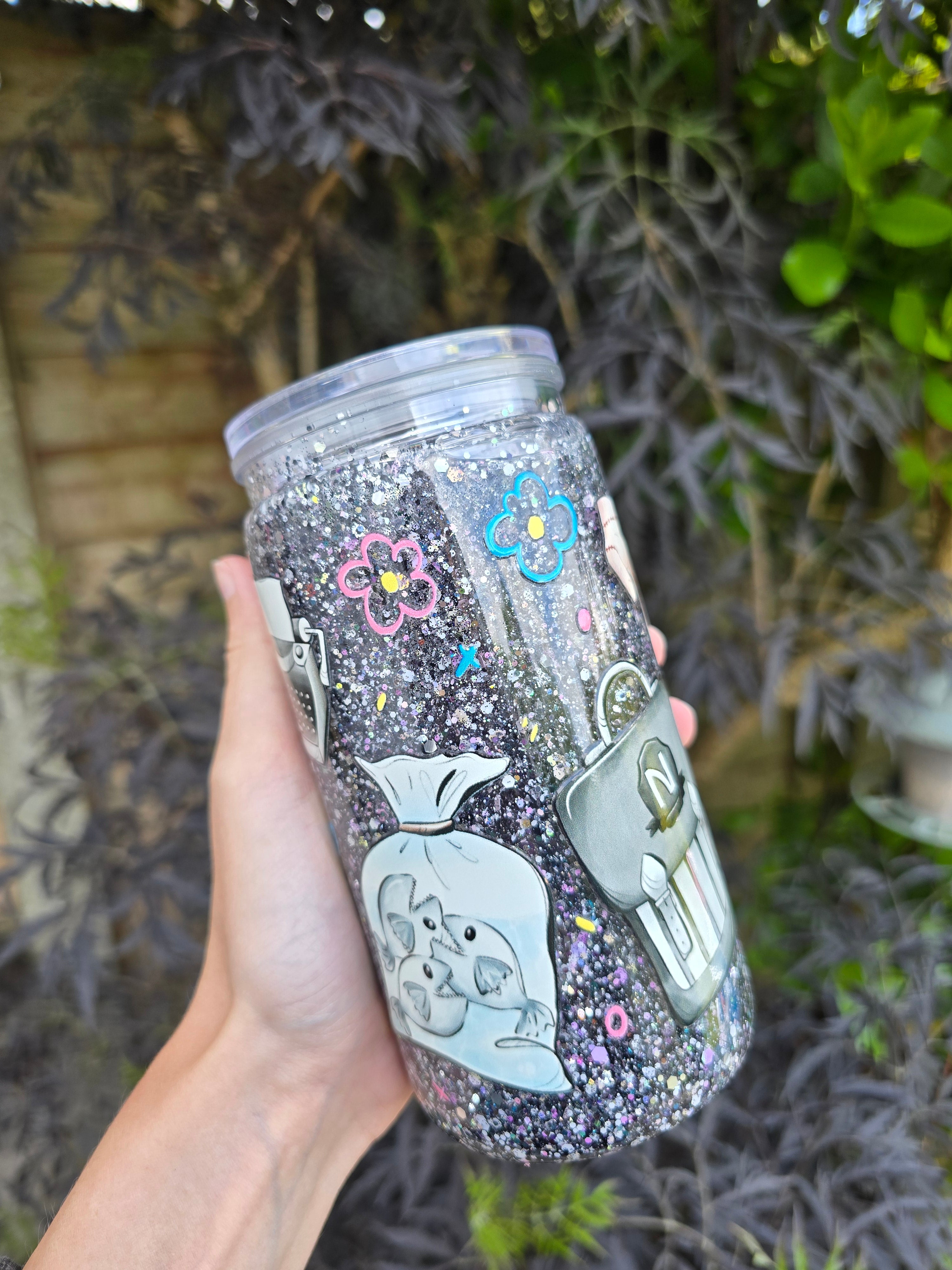 Wednesday 16oz Acrylic Snowglobe Tumbler