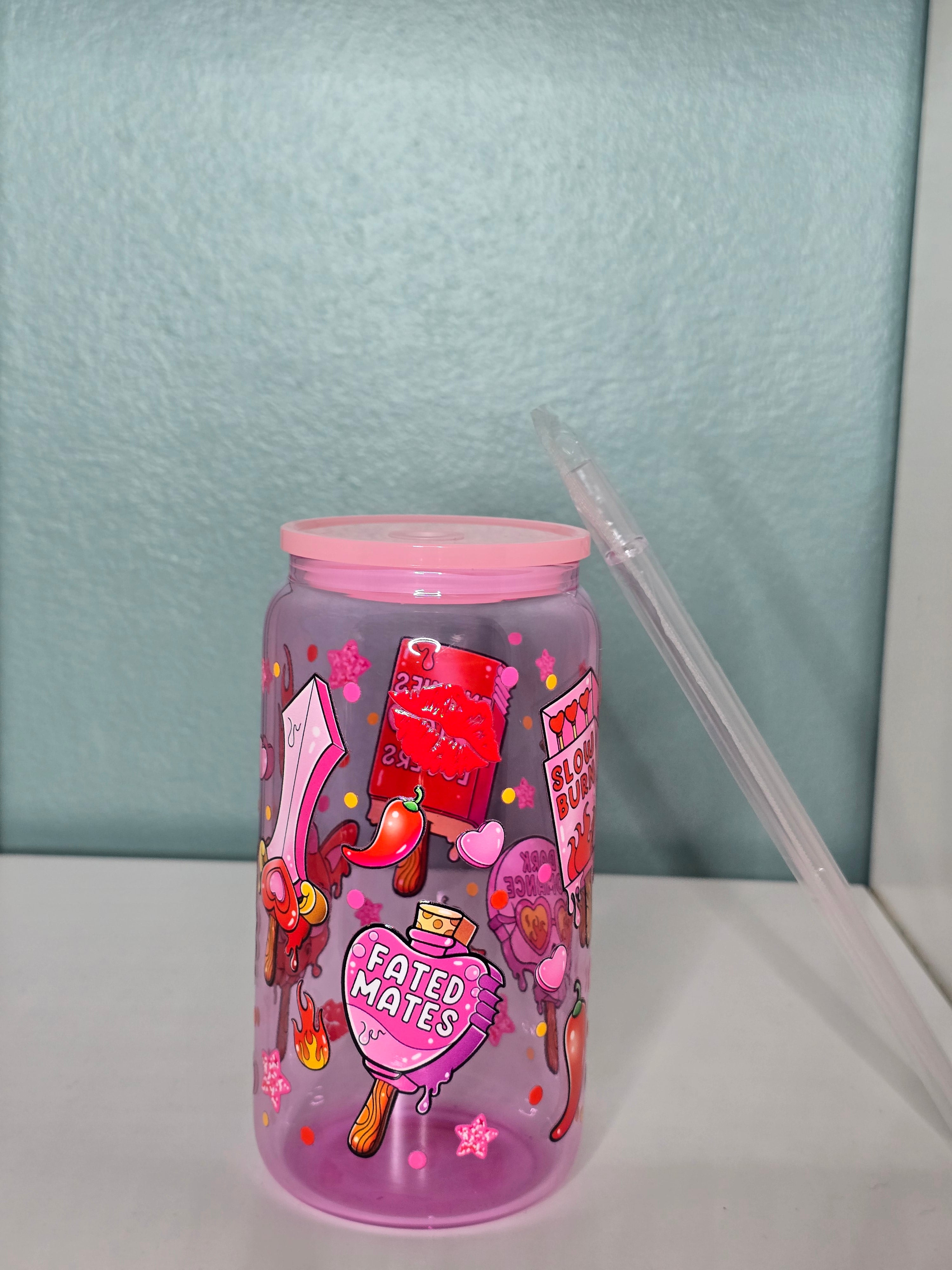 Bookish 16oz Glass Tumbler