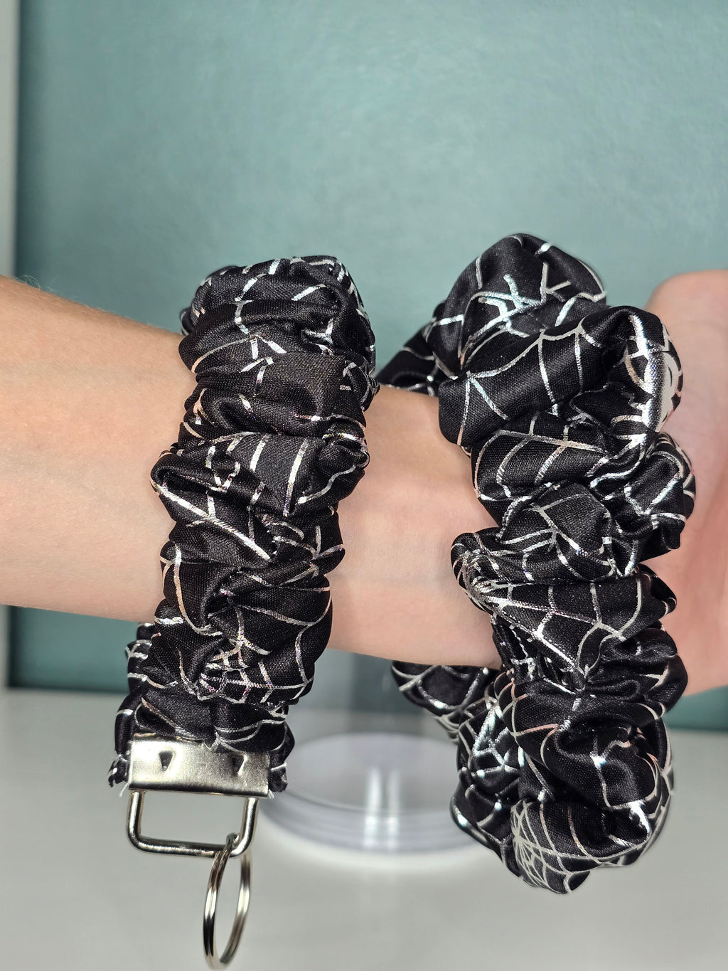 Spiderweb Scrunchie and Key Comfy
